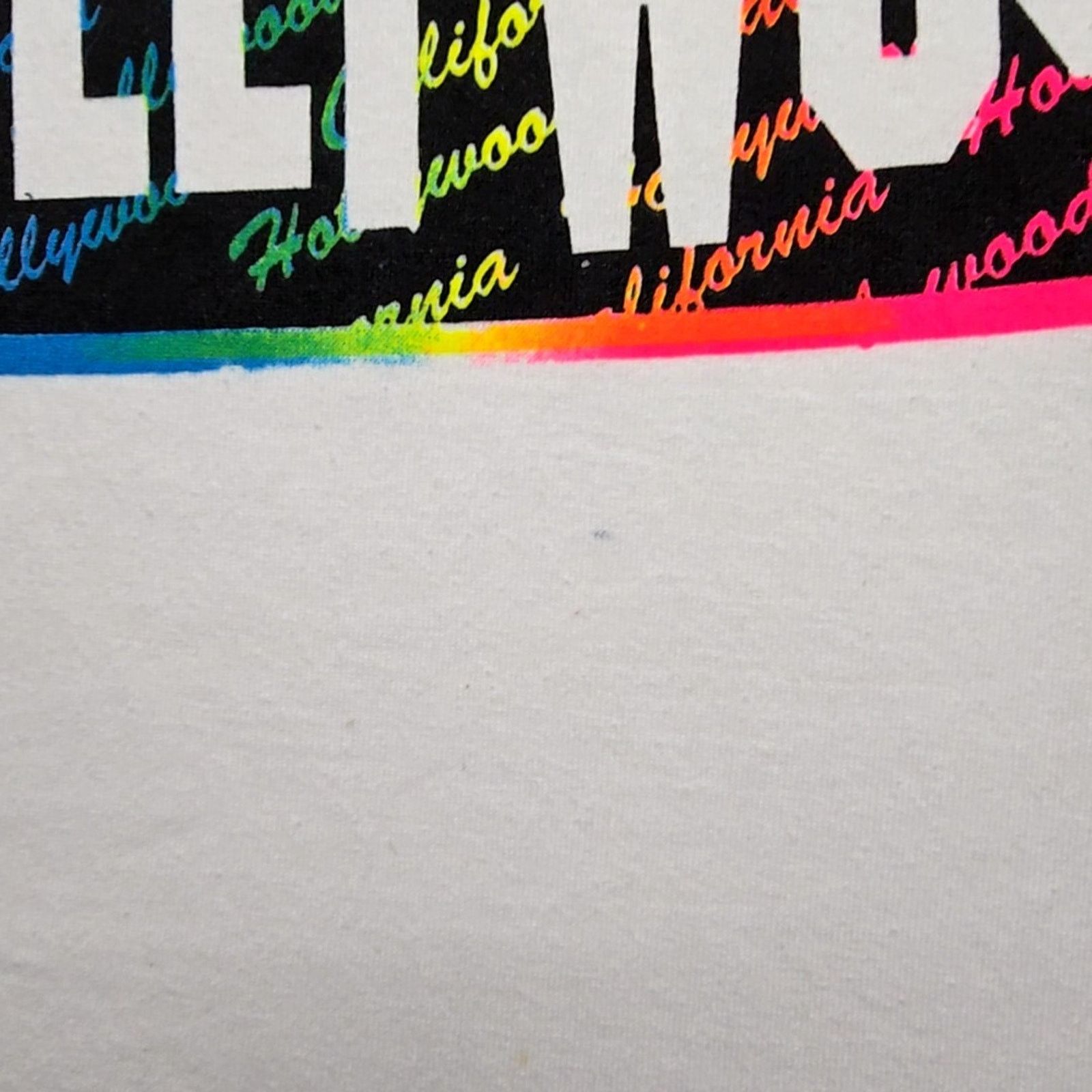Other Hollywood California Shirt Neon Star Medium White Tee Size US M / EU 48-50 / 2 - 3 Thumbnail
