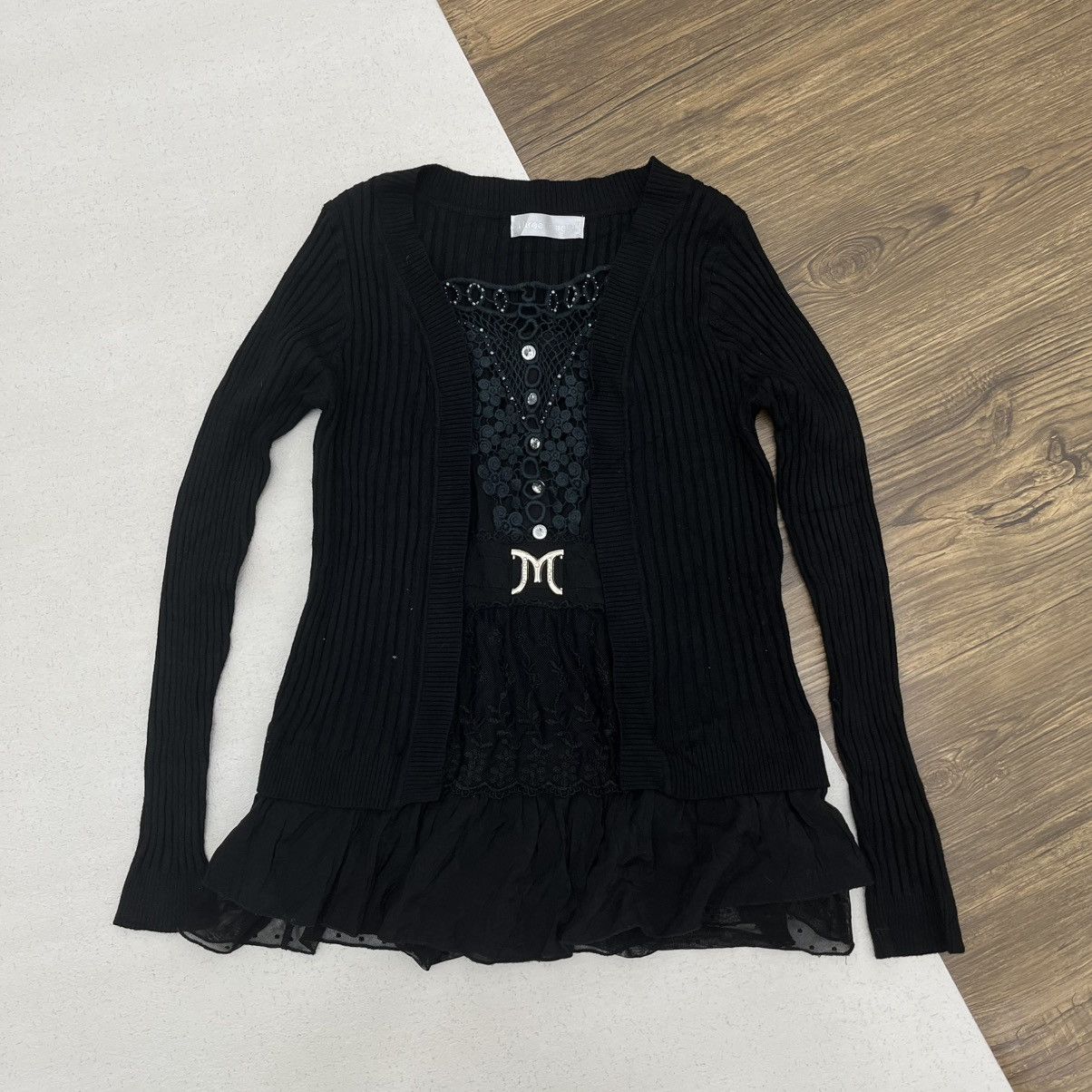 If Six Was Nine There Is Ugly LS Gothic Mesh Hem Transparent ifsixwas9 Style Size US M / EU 48-50 / 2 - 1 Thumbnail