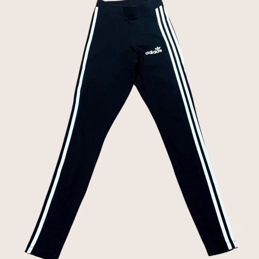 Adidas Adidas Leggings Originals 3 Stripe Legging Black & White UK 4 Women’s Gym Sports Size 27" / US 4 / IT 40 - 1 Thumbnail