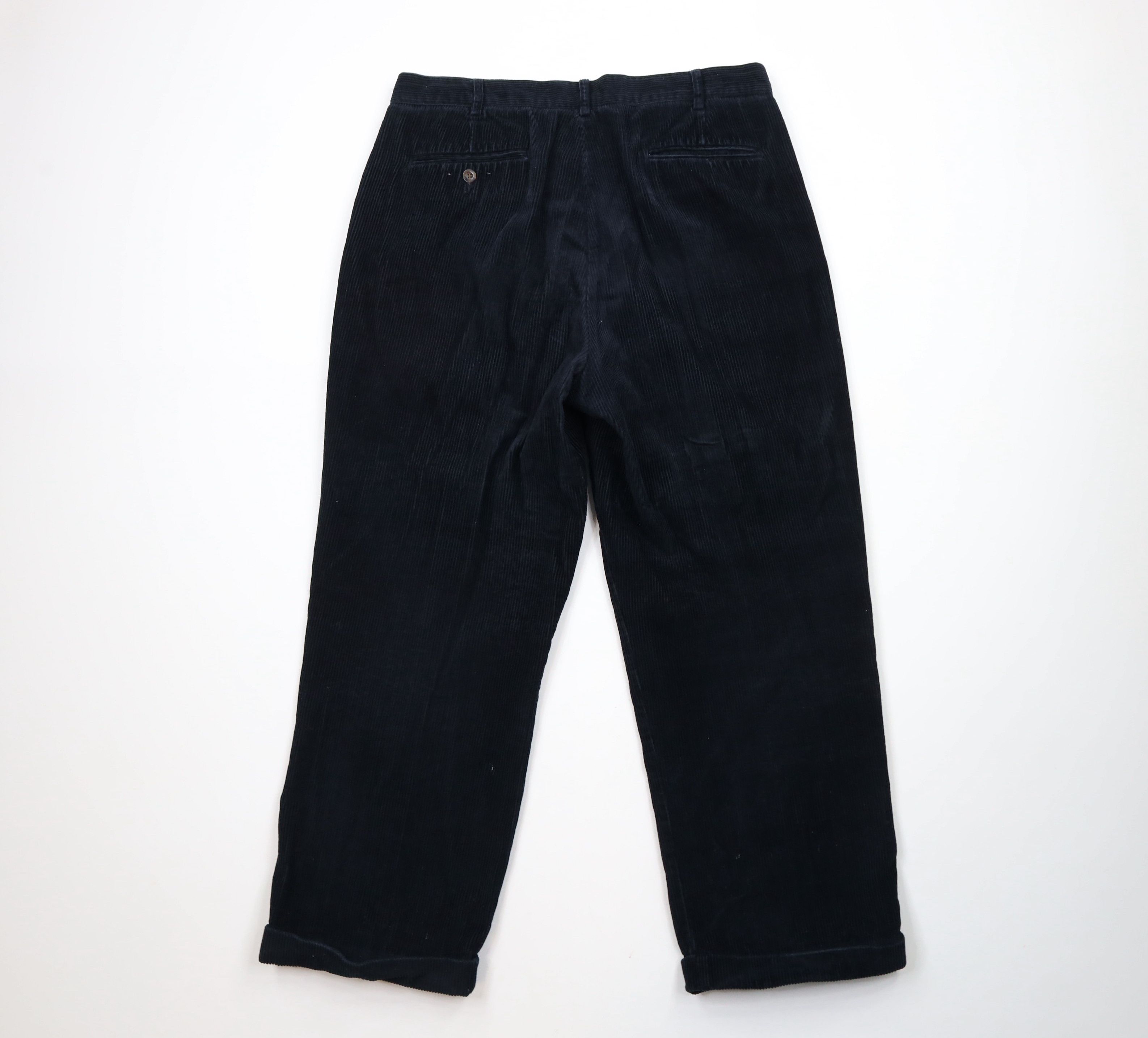 Vintage Vintage 90s Streetwear Cuffed Wide Leg Corduroy Pants Size US 34 / EU 50 - 11 Thumbnail