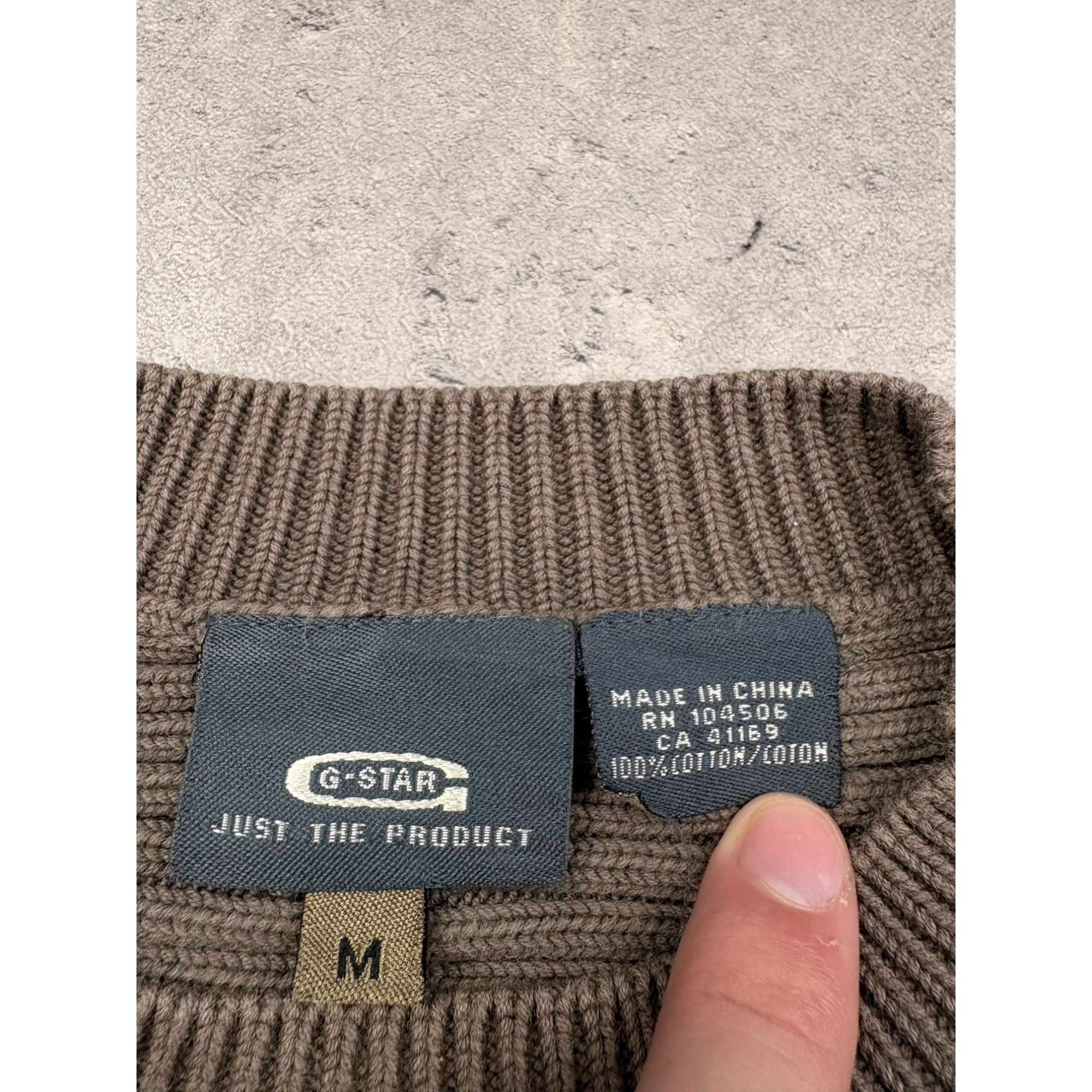 G-Star ARCHIVAL G-STAR RAW "3301" Industrial Knit – Tactical Earth Size US M / EU 48-50 / 2 - 5 Thumbnail