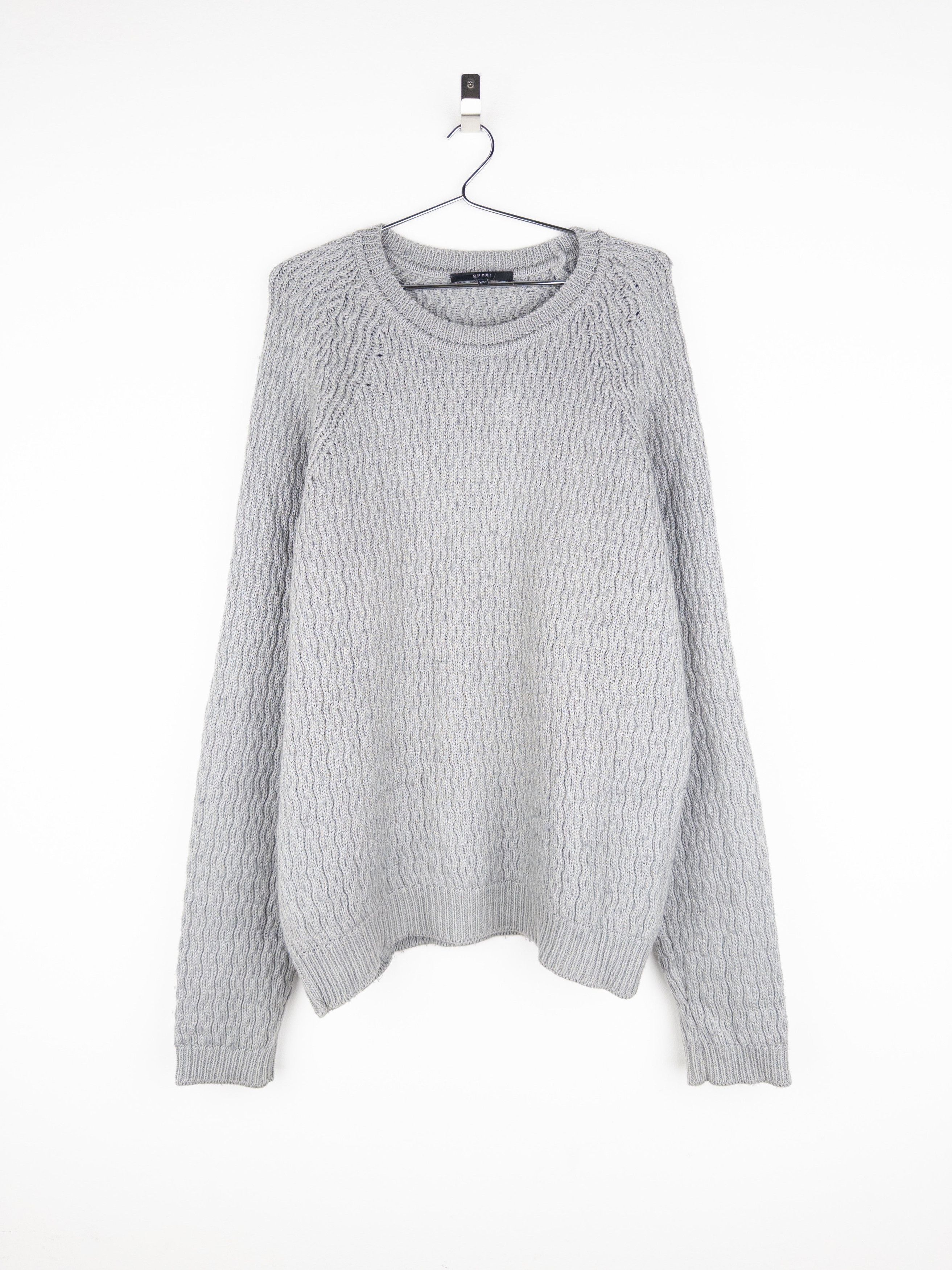 Gucci by Tom Ford 2000s Cable Knit Wave Sweater Size US XXL / EU 58 / 5 - 1 Thumbnail