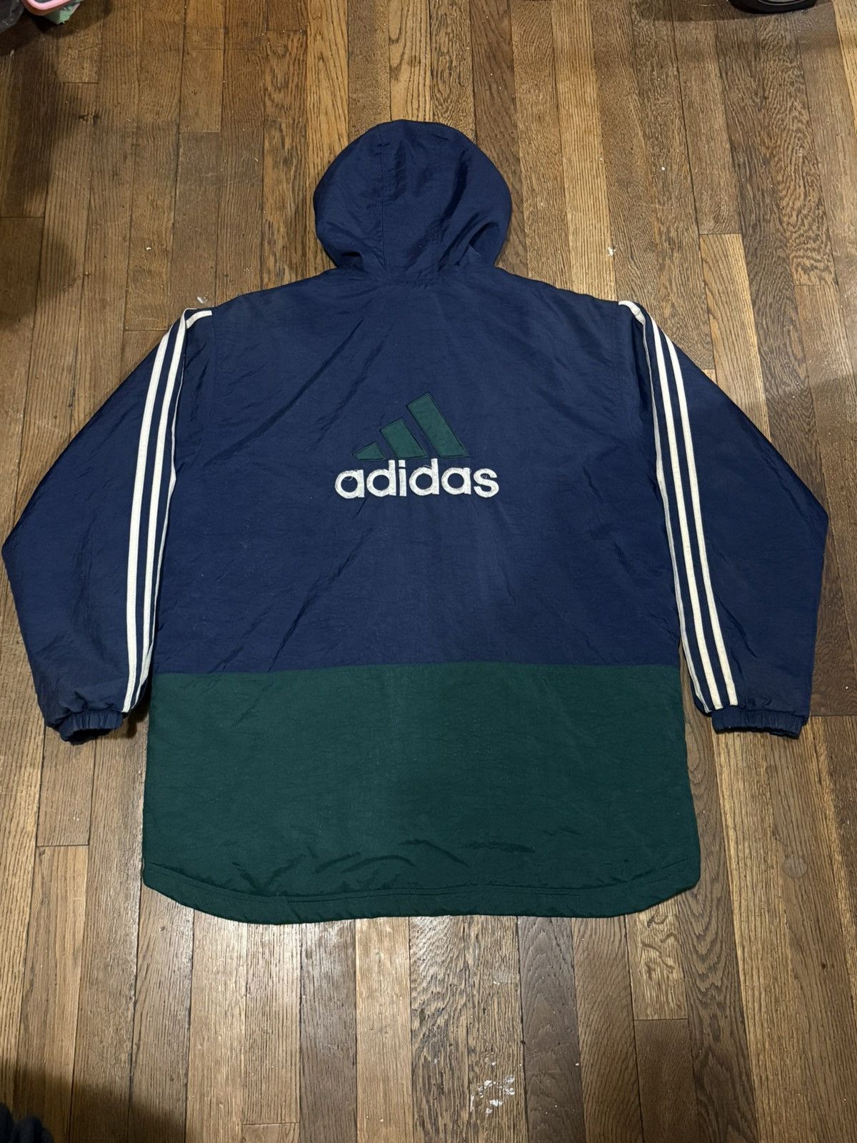 Adidas ADIDAS Logo Windbreaker Size US XL / EU 56 / 4 - 1 Thumbnail