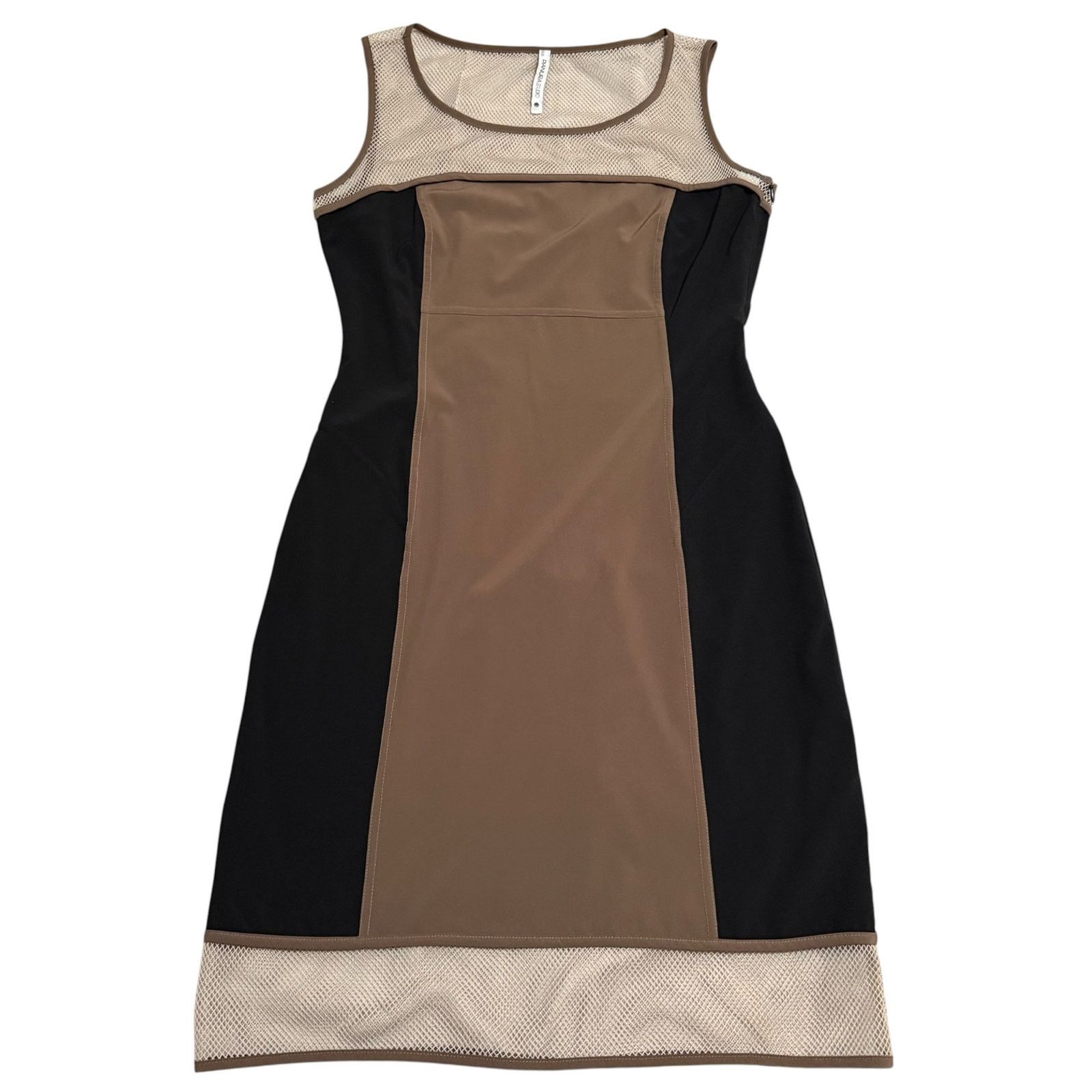 Other Pianura Studio Sleeveless Dress Color Block Mesh IT 46 Size L / US 10 / IT 46 - 2 Thumbnail