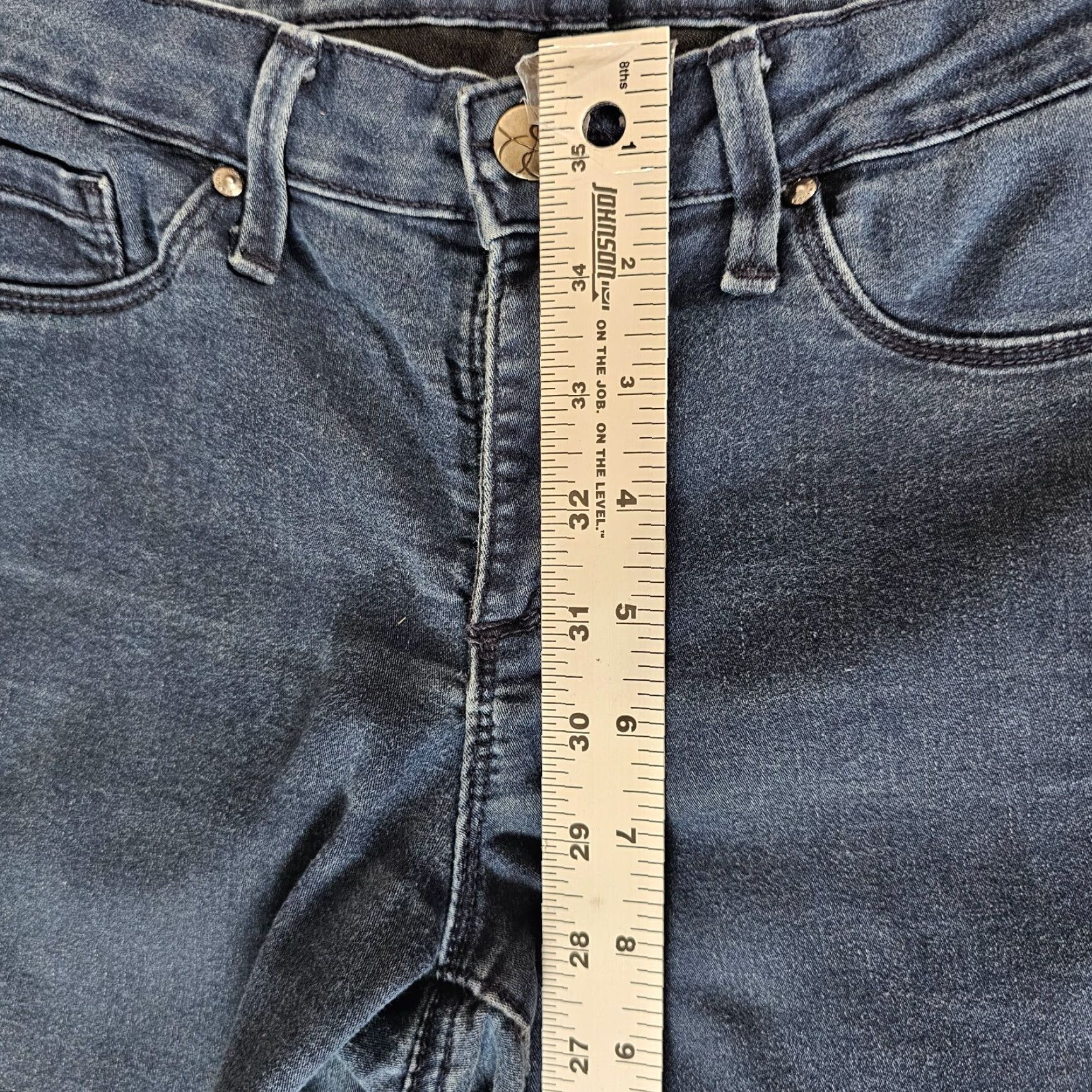 Jessica Simpson Jessica Simpson Jeans Women's Size 28 Kiss Me Super Skinny Stretch Dark Wash Denim Blue Size 28" / US 6 / IT 42 - 6 Thumbnail