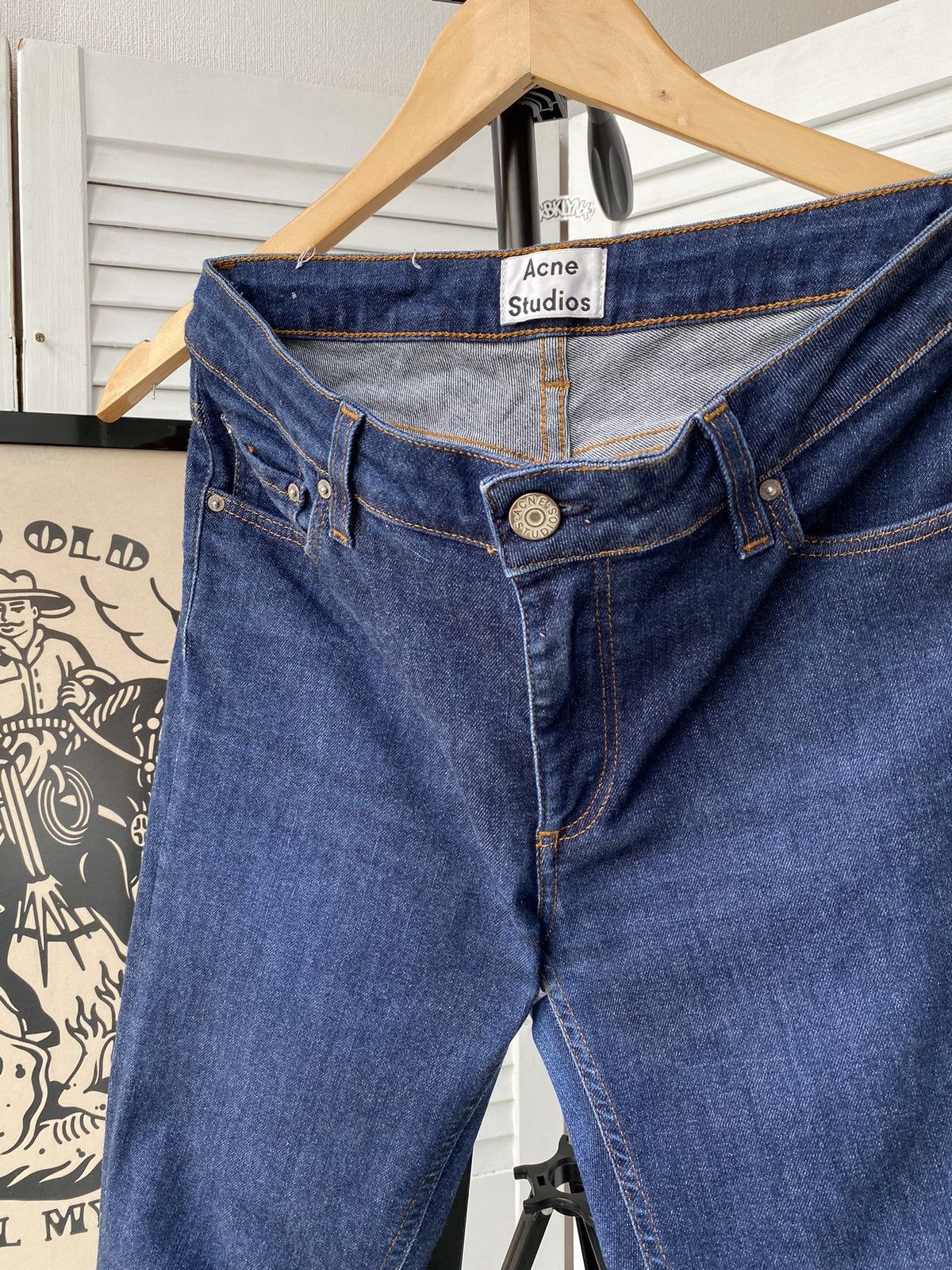 Acne Studios Acne Studios Flex Raw Reform Stretch Slim Denim Pants Size 28" / US 6 / IT 42 - 6 Thumbnail