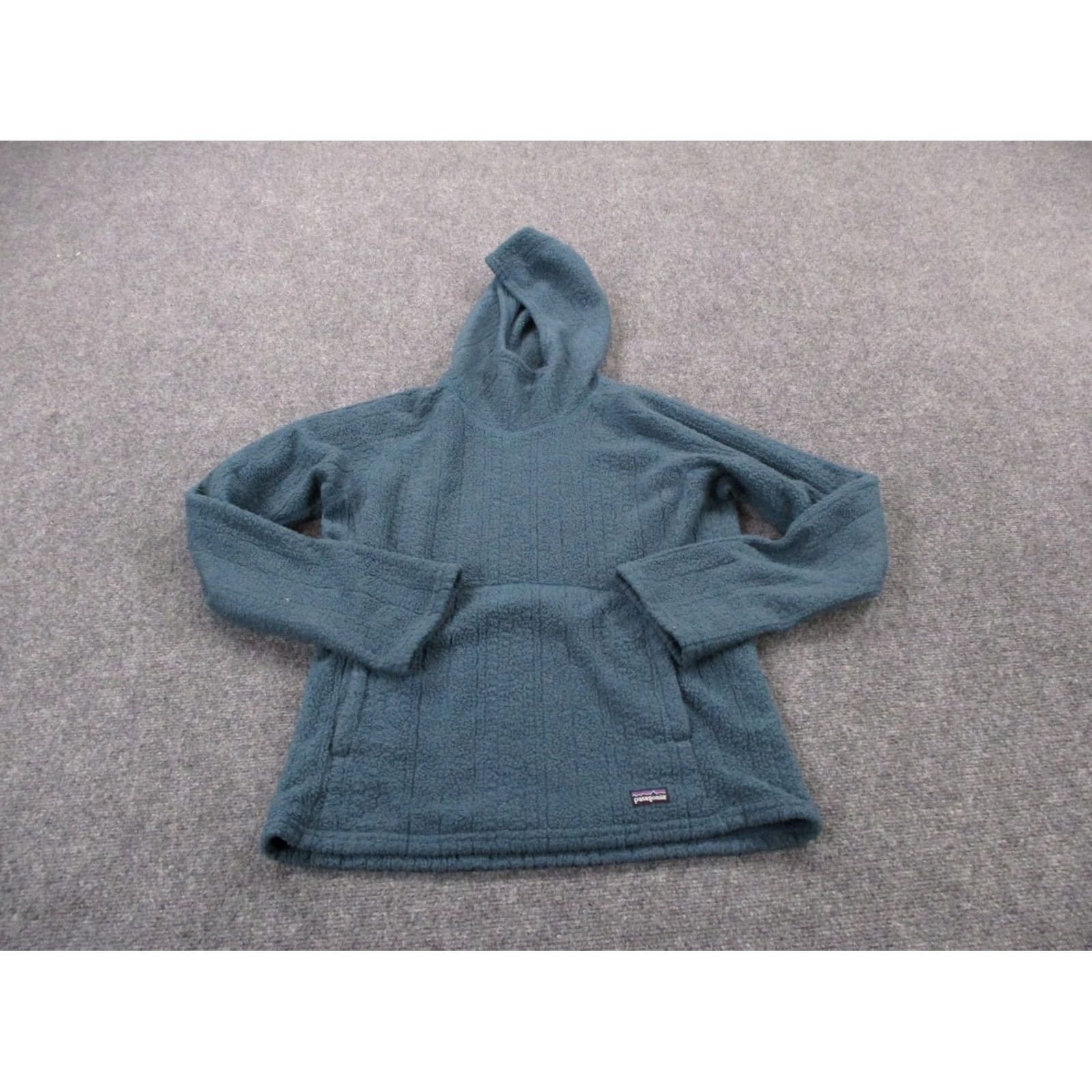 Patagonia Patagonia Hoodie Womens M Blue Solid Logo Pullover Knit Thermal Sweatshirt Hoodie Mens Womens Girls Size M / US 6-8 / IT 42-44 - 2 Thumbnail