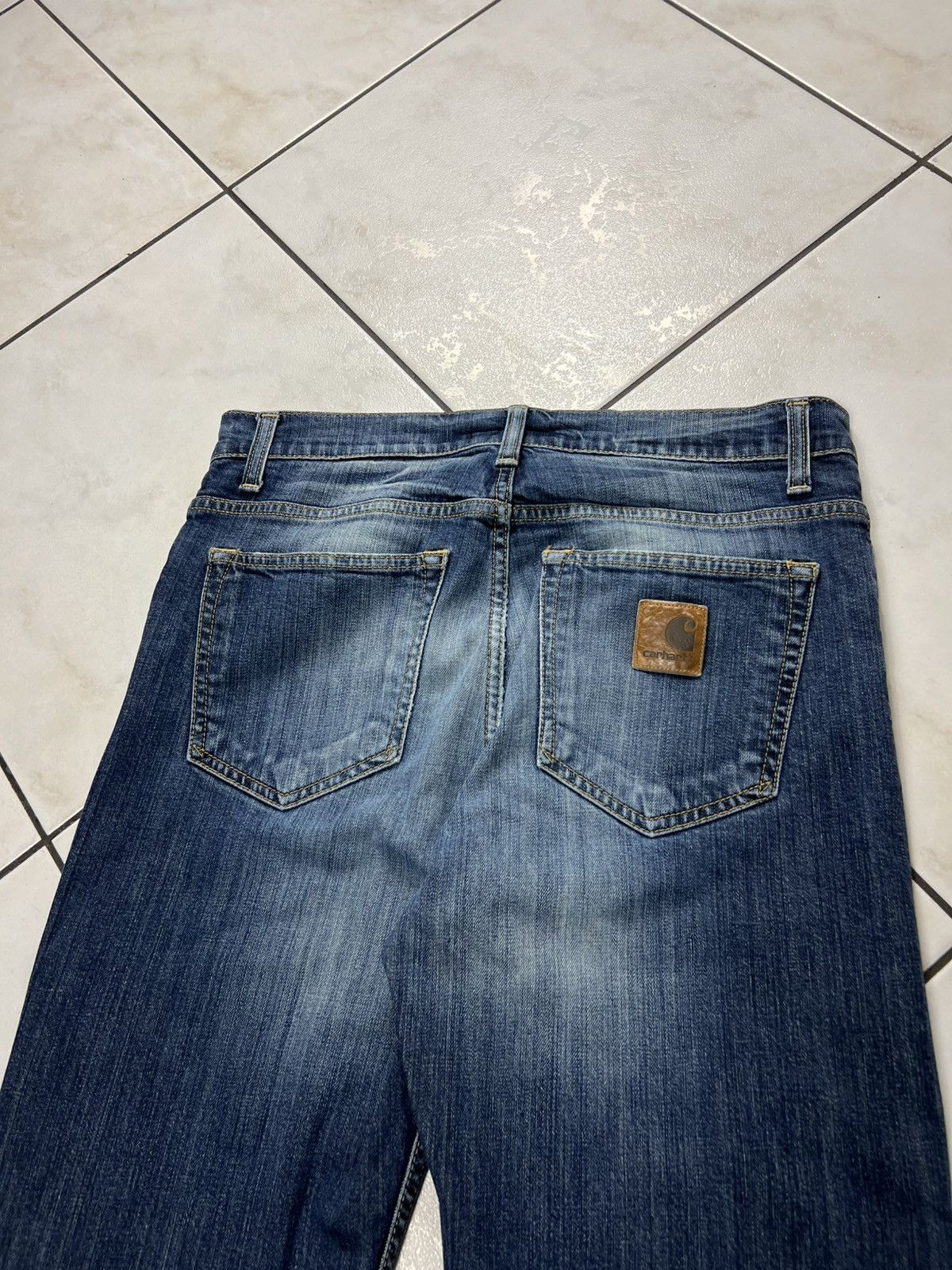 Carhartt Vintage Carhartt Sonic pant washed distressed denim jeans Size US 30 / EU 46 - 11 Thumbnail