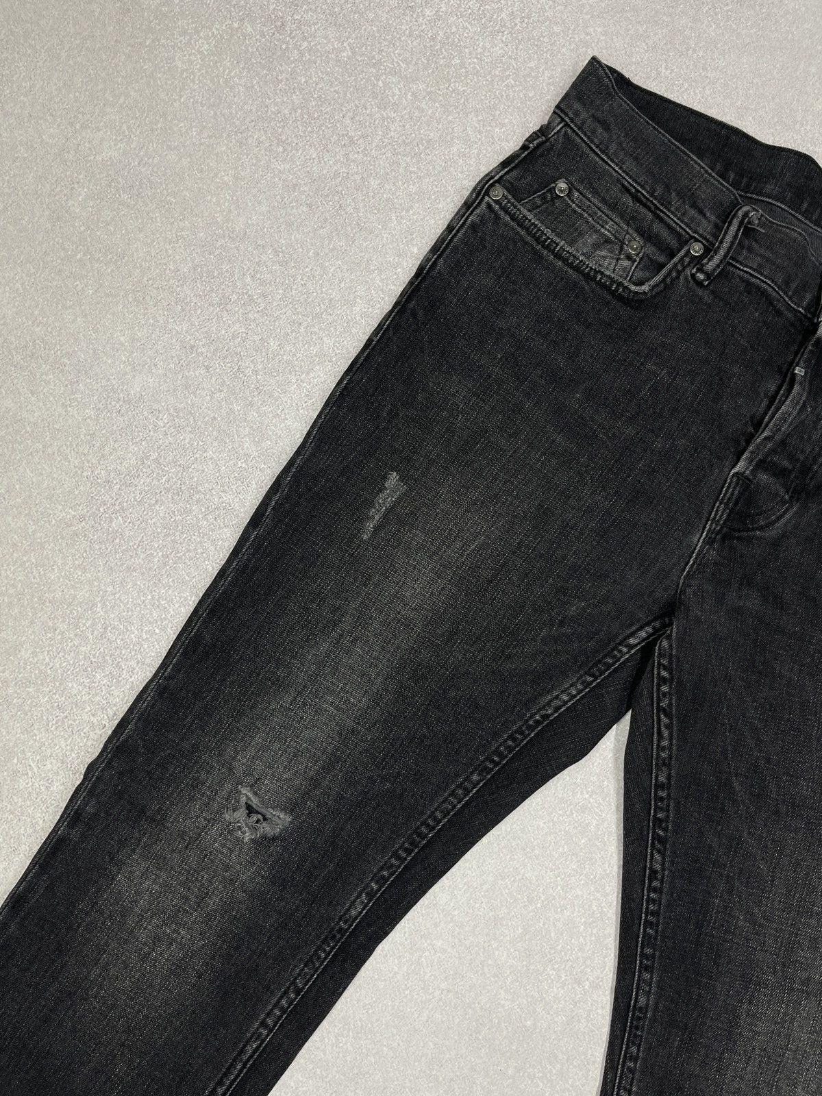 Allsaints × Designer Mens AllSaints Rex Denim Jeans Grey Big Logo Pocket Size 31 Size US 31 - 9 Thumbnail