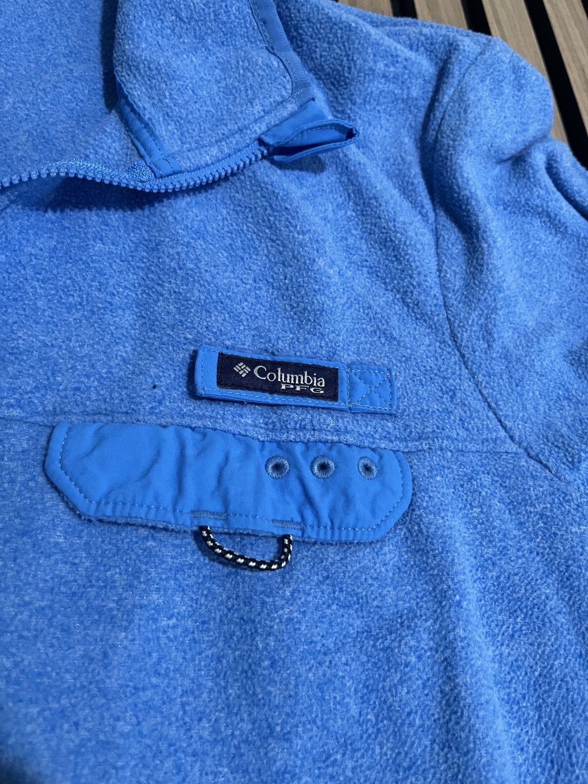 Columbia Columbia PFG Jacket women’s L 1/4 Zip Blue Fleece Pullover Size L / US 10 / IT 46 - 2 Thumbnail
