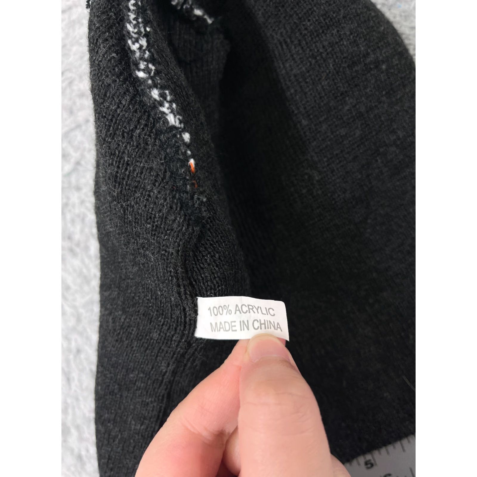 Theory Orange Theory Beanie Adult One Size Gray Knit Embroideredcrylic Logo Beanie Unisex Adults Mens Womens Size ONE SIZE - 7 Thumbnail
