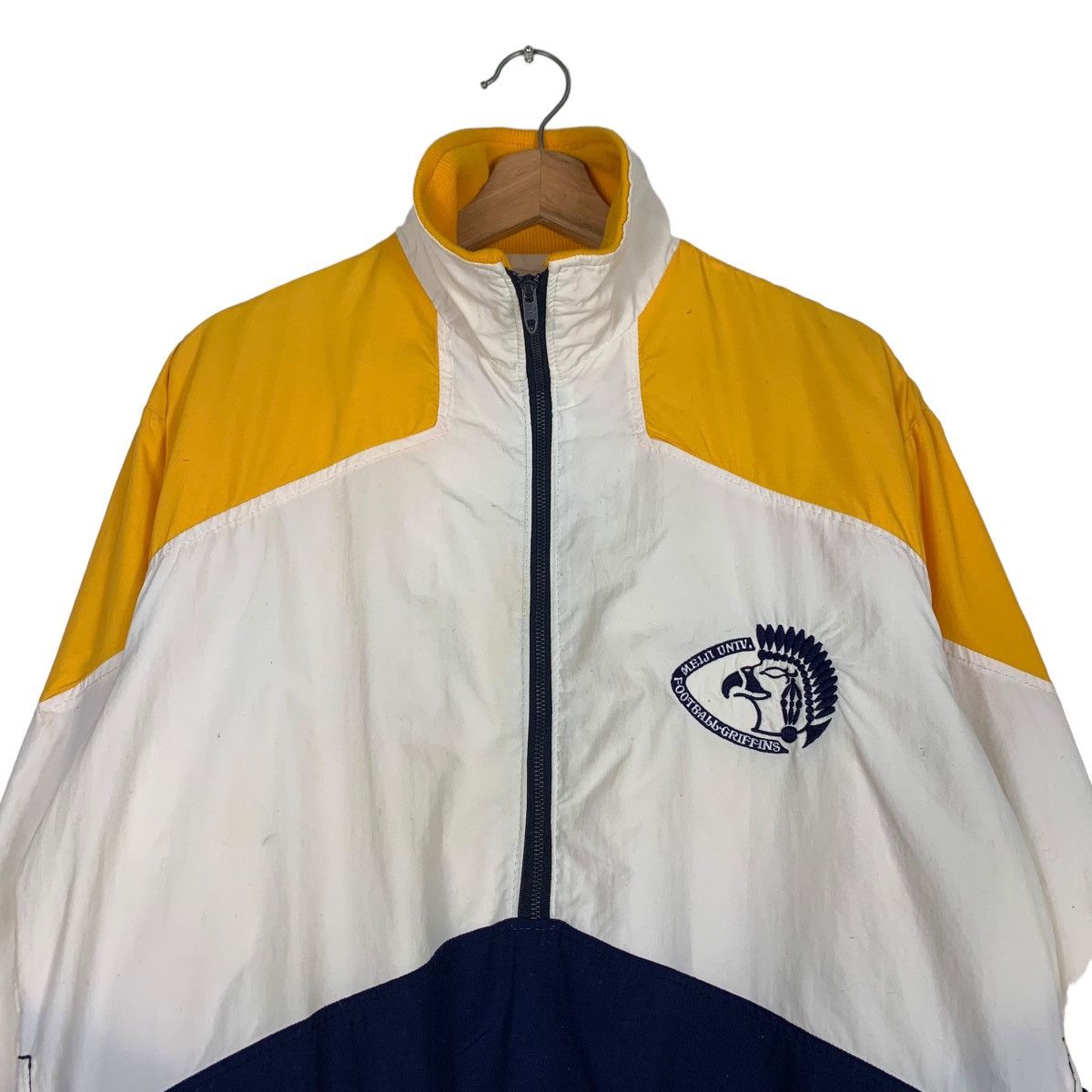 Delong Meiji University Football Griffins Half Zip Jacket #0598-C28 Size US L / EU 52-54 / 3 - 2 Thumbnail