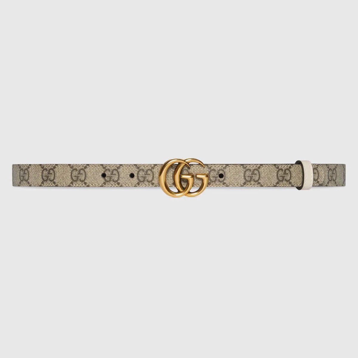 Gucci Gucci GG Marmont Reversible Thin Belt 110 CM Size ONE SIZE - 1 Thumbnail