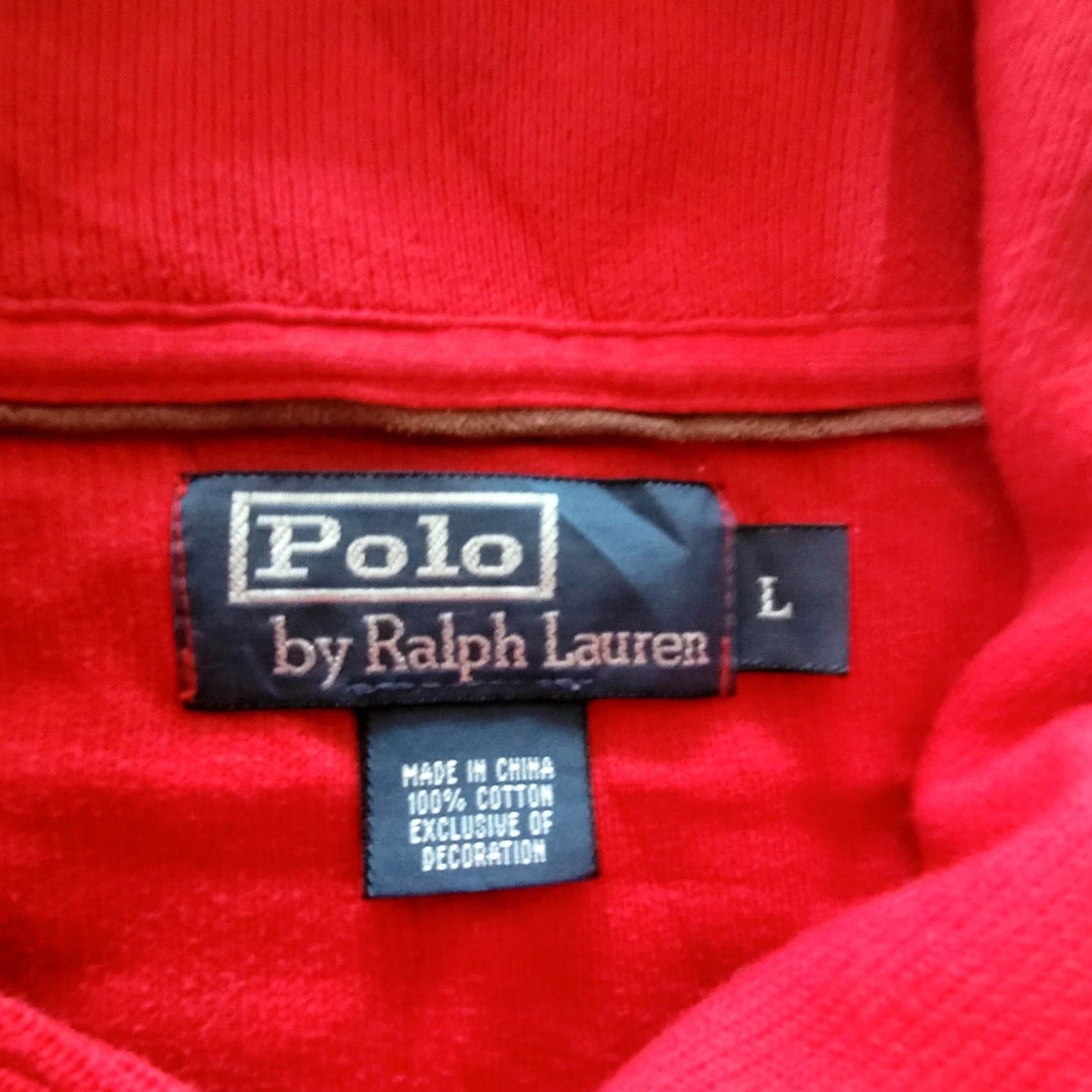Polo Ralph Lauren Polo Ralph Lauren Red L Shawl Collar Sweatshirt – Vintage – Men – Size L Size US L / EU 52-54 / 3 - 6 Thumbnail