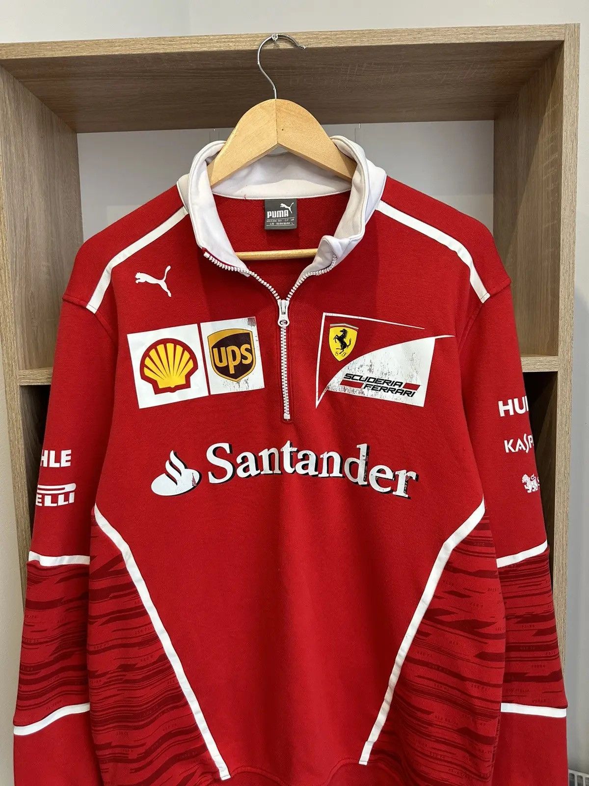 Ferrari × Vintage Vintage Ferrari Racing Rugby Sweatshirt Red Formula Uno Size US L / EU 52-54 / 3 - 4 Thumbnail
