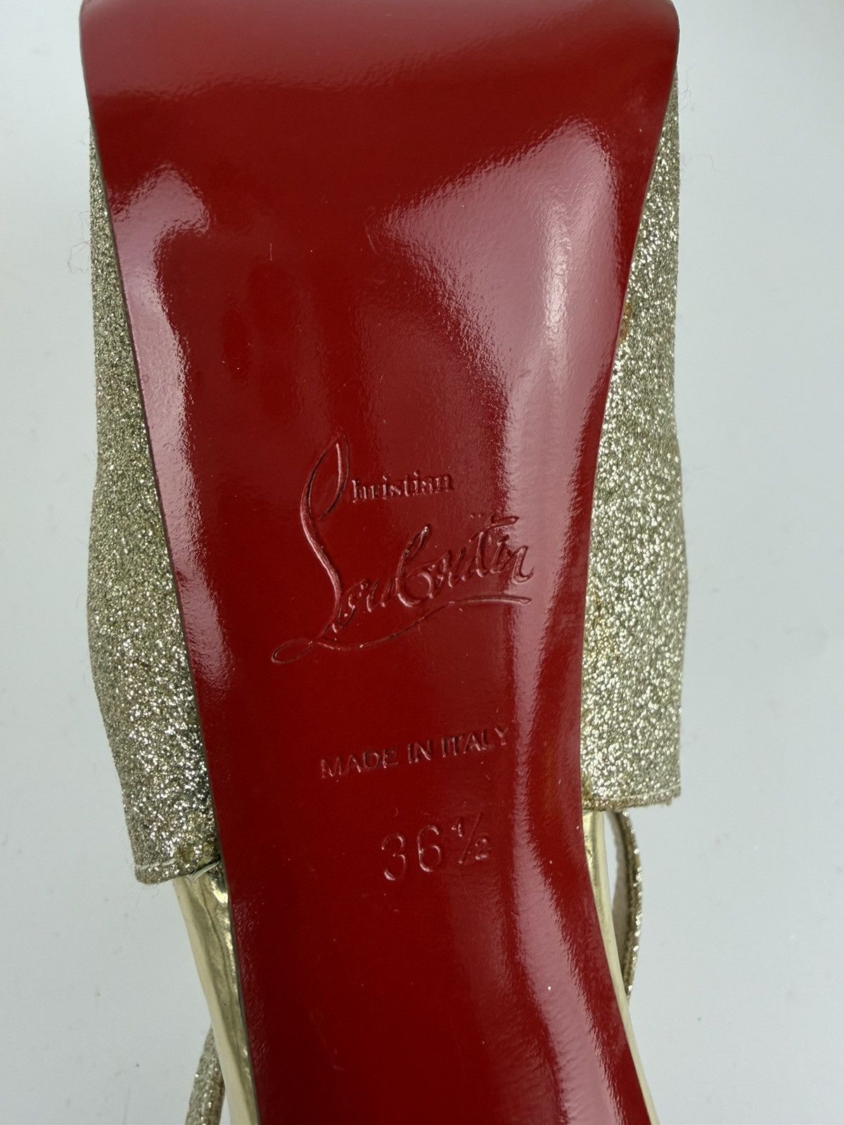 Christian Louboutin CHRISTIAN LOUBOUTIN EXAGONA GLITTER PLATFORM PUMPS Size US 6.5 / IT 36.5 - 12 Thumbnail