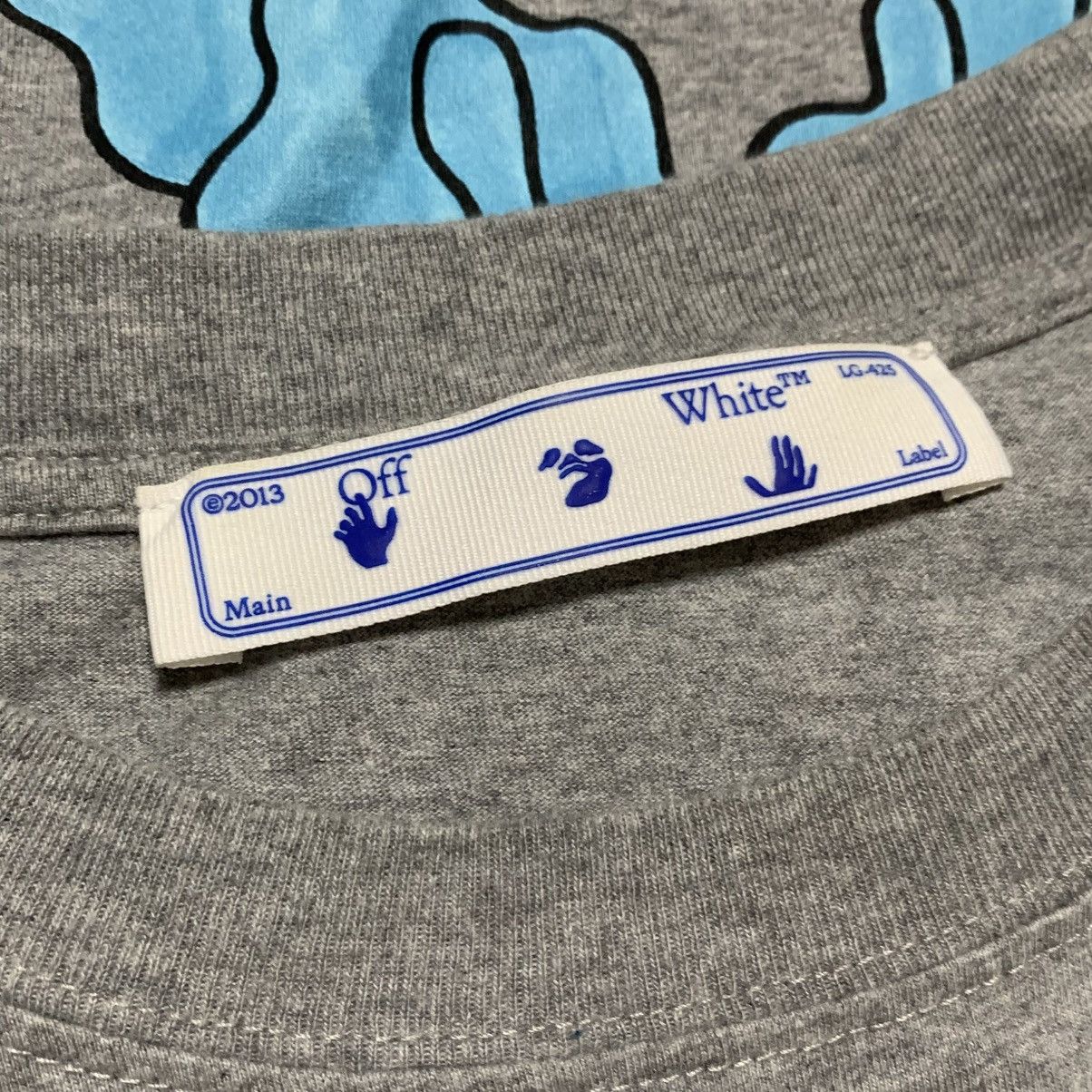 Off-White Off White Large Blue Marker Grey Tee Virgil Abloh Size US L / EU 52-54 / 3 - 6 Thumbnail