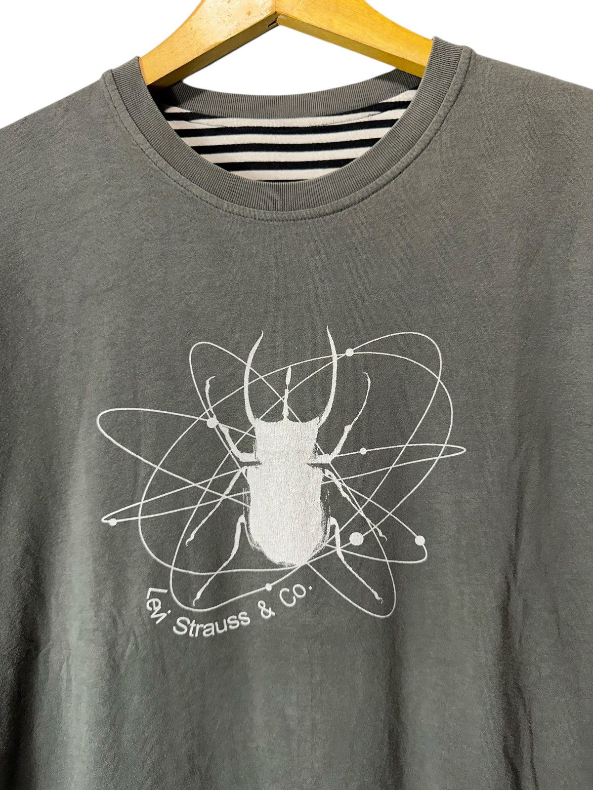 Levi's Vintage Clothing Levi Strauss & Co. SPIDER REVERSIBLE STRIPE LONG SLEEVE TEE Size US L / EU 52-54 / 3 - 3 Thumbnail