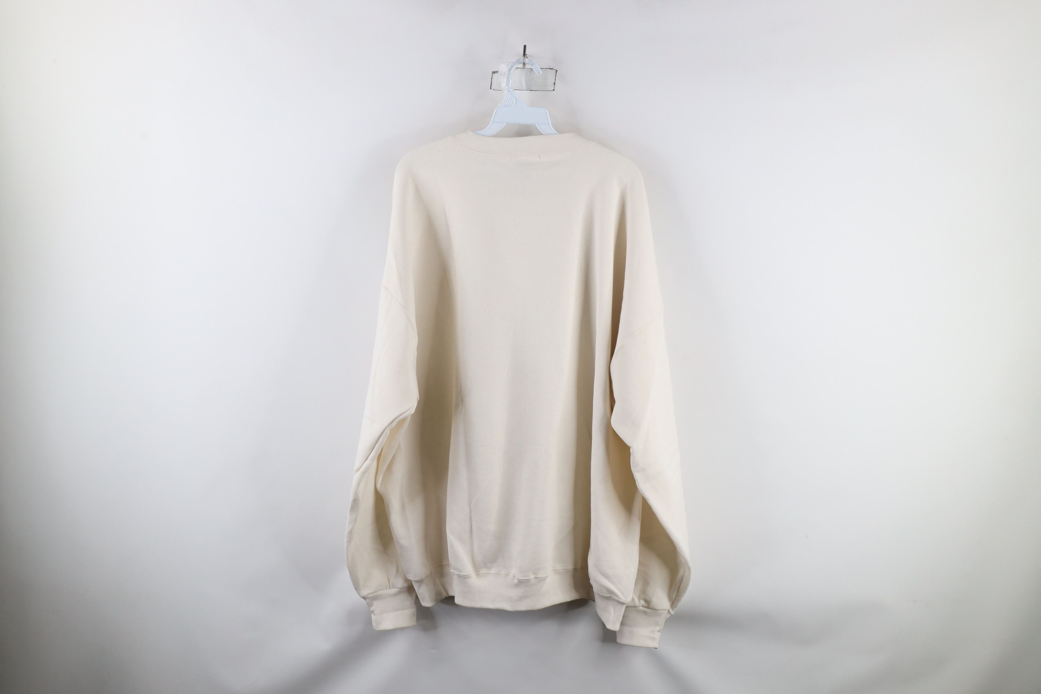 Vintage Vintage 90s Country Primitive Crewneck Sweatshirt Cream Size XXL / US 16-18 / IT 52-54 - 9 Thumbnail
