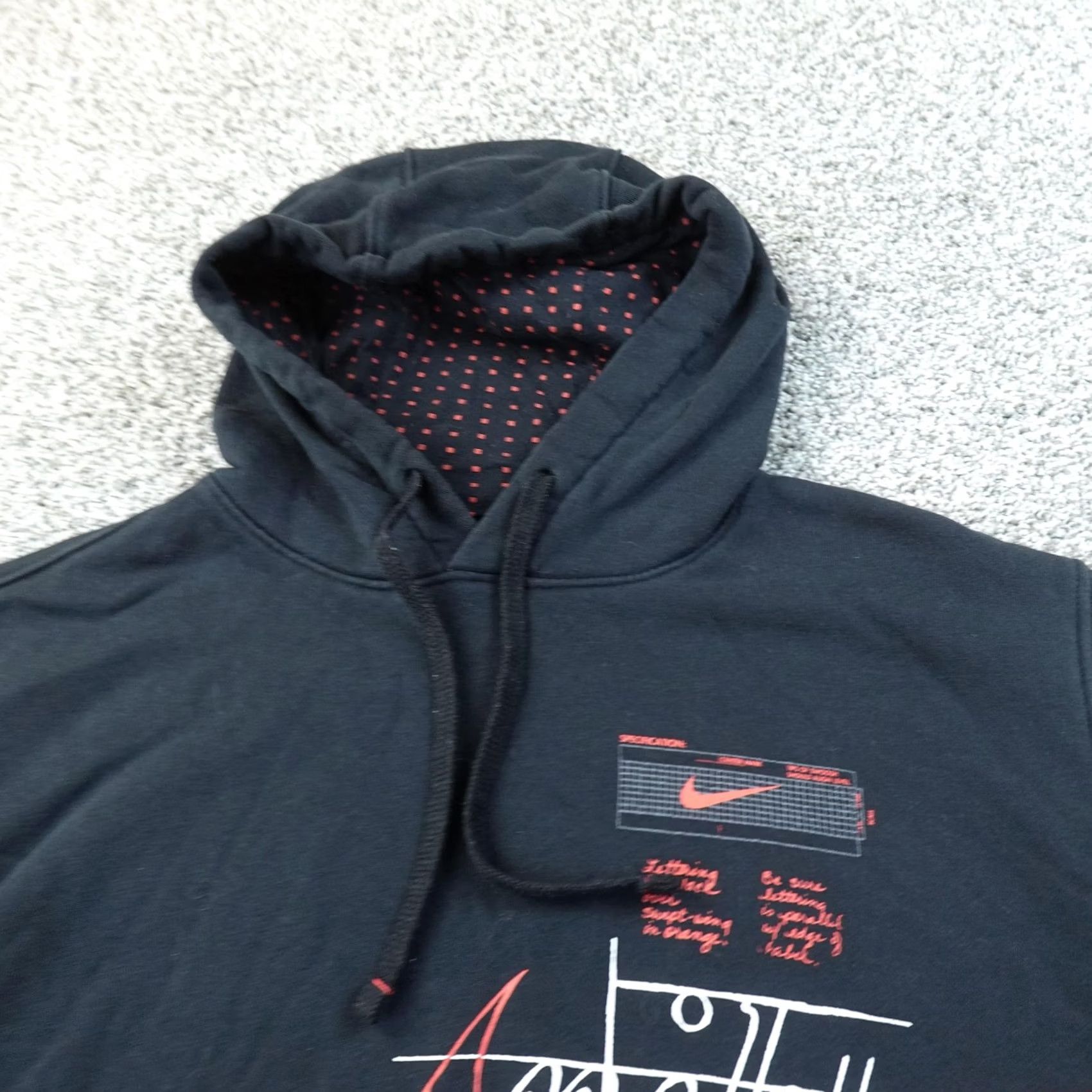 Nike Nike Hoodie Mens M Black Graphic Swoosh Logo Pullover Sweatshirt Sweater Gym Size US M / EU 48-50 / 2 - 3 Thumbnail