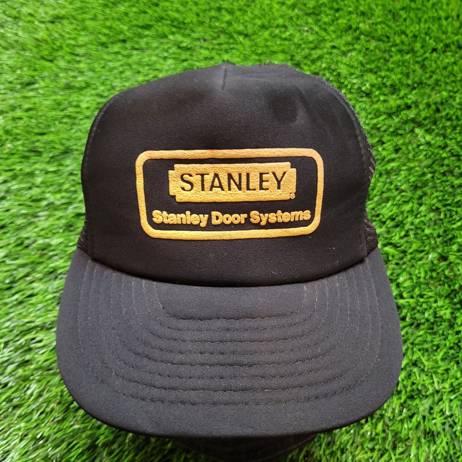 Vintage VTG 80s Stanley Door Systems Hat Snapback Foam Trucker Size ONE SIZE - 1 Thumbnail