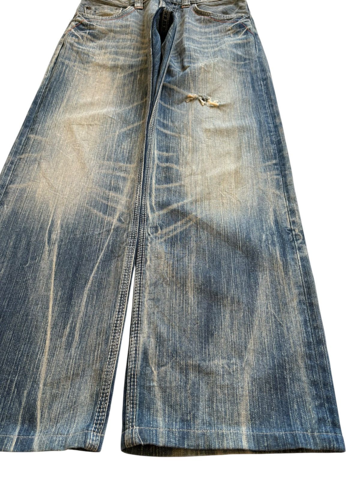 Edwin × Japanese Brand Exclusive Vintage Edwin Mud Wash Loose Baggy Jeans Size US 31 - 7 Thumbnail
