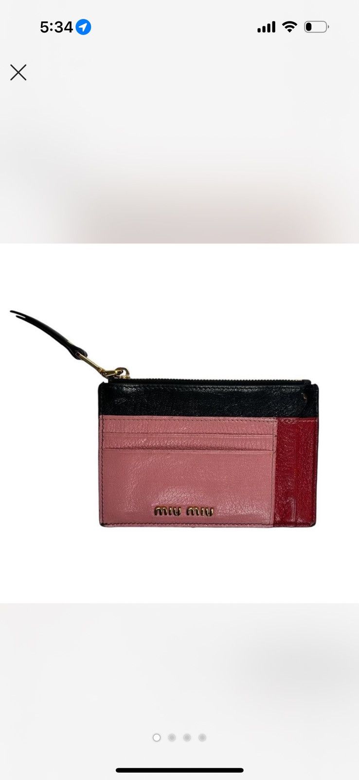 Miu Miu Miu miu wallet cardholder Size ONE SIZE - 1 Thumbnail