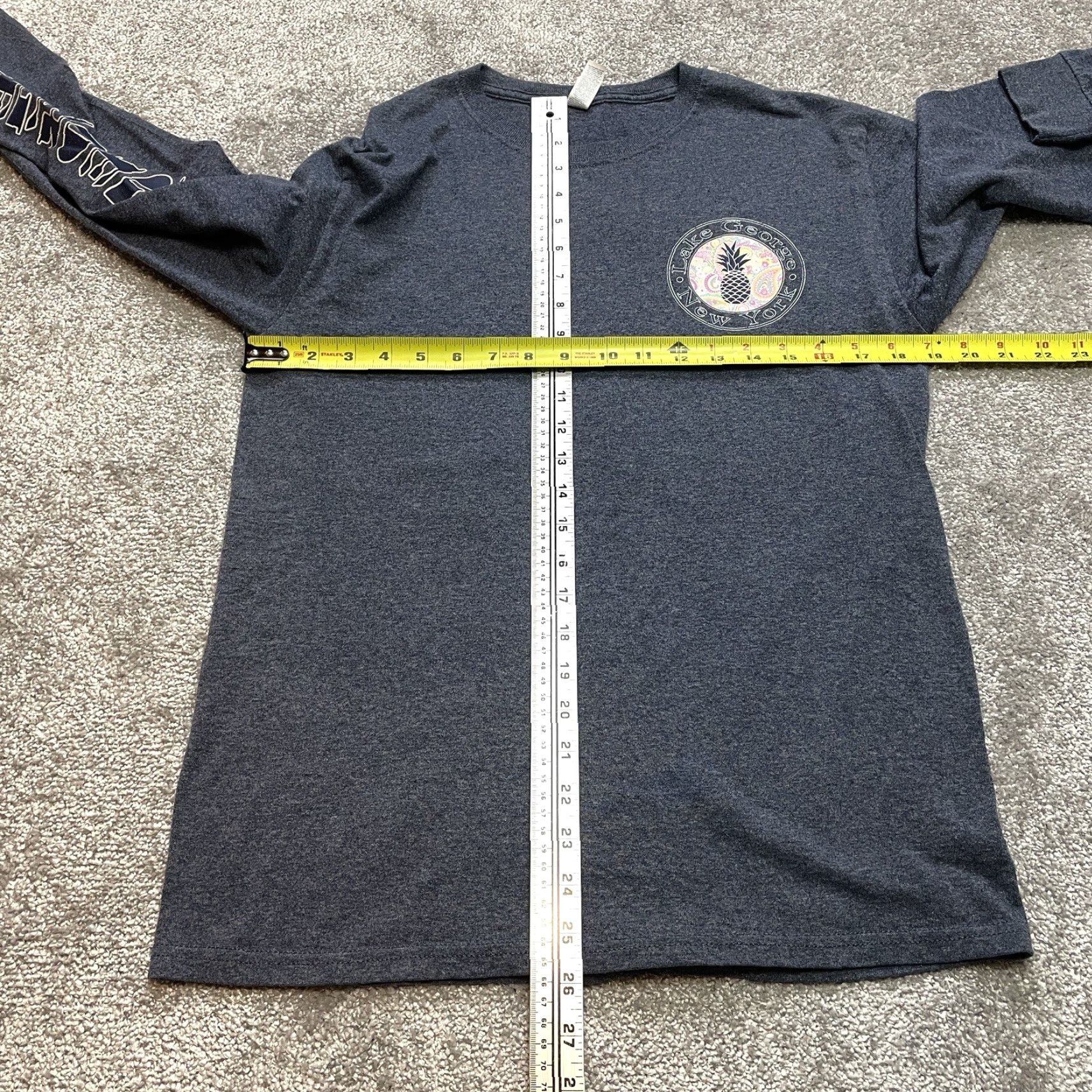 Jerzees VINTAGE: Jerzees Dri Power Shirt Adult Medium Blue Long Sleeve Lake George New York Logo Size US M / EU 48-50 / 2 - 7 Thumbnail