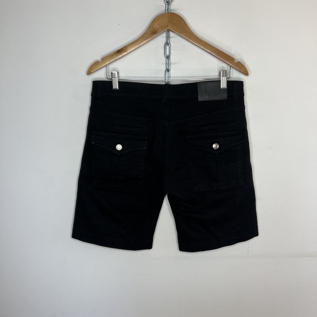 Balmain Pierre Balmain Denim Shorts Jeans Pants Black Drip Drill Size US 32 / EU 48 - 6 Thumbnail