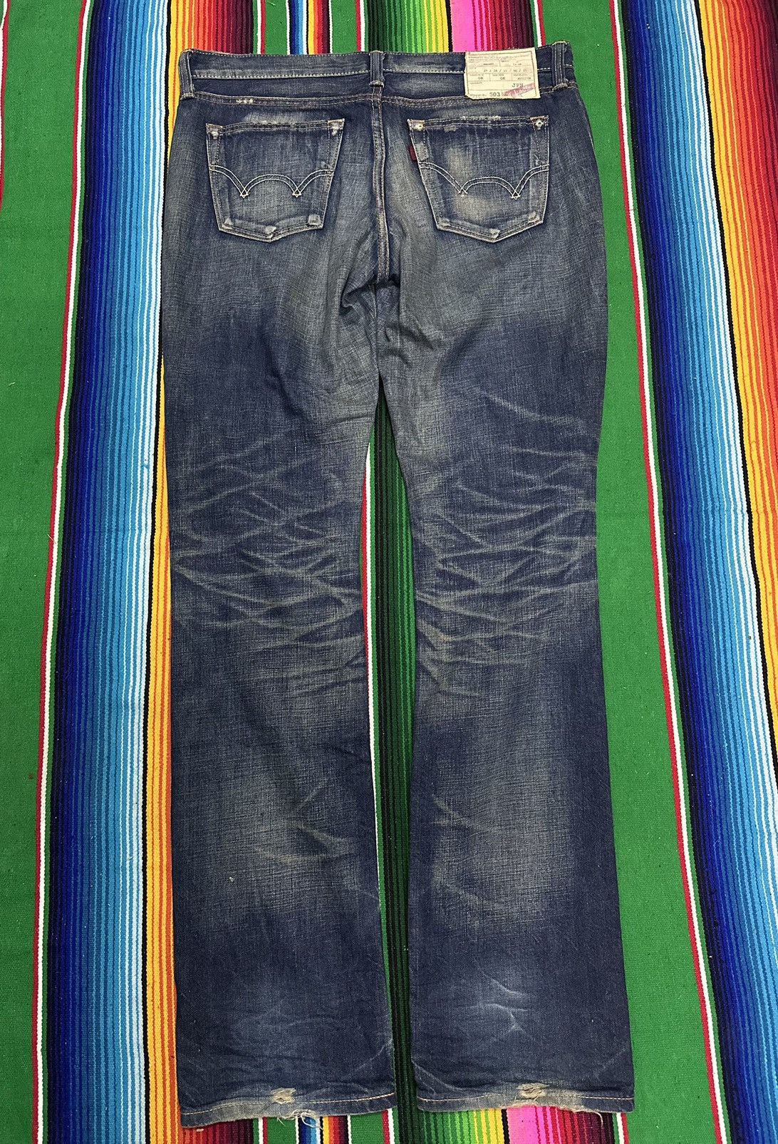 If Six Was Nine 💥Edwin💥Japanese Brand Crazy Design Edwin Lot 503💥 Size US 34 / EU 50 - 8 Thumbnail