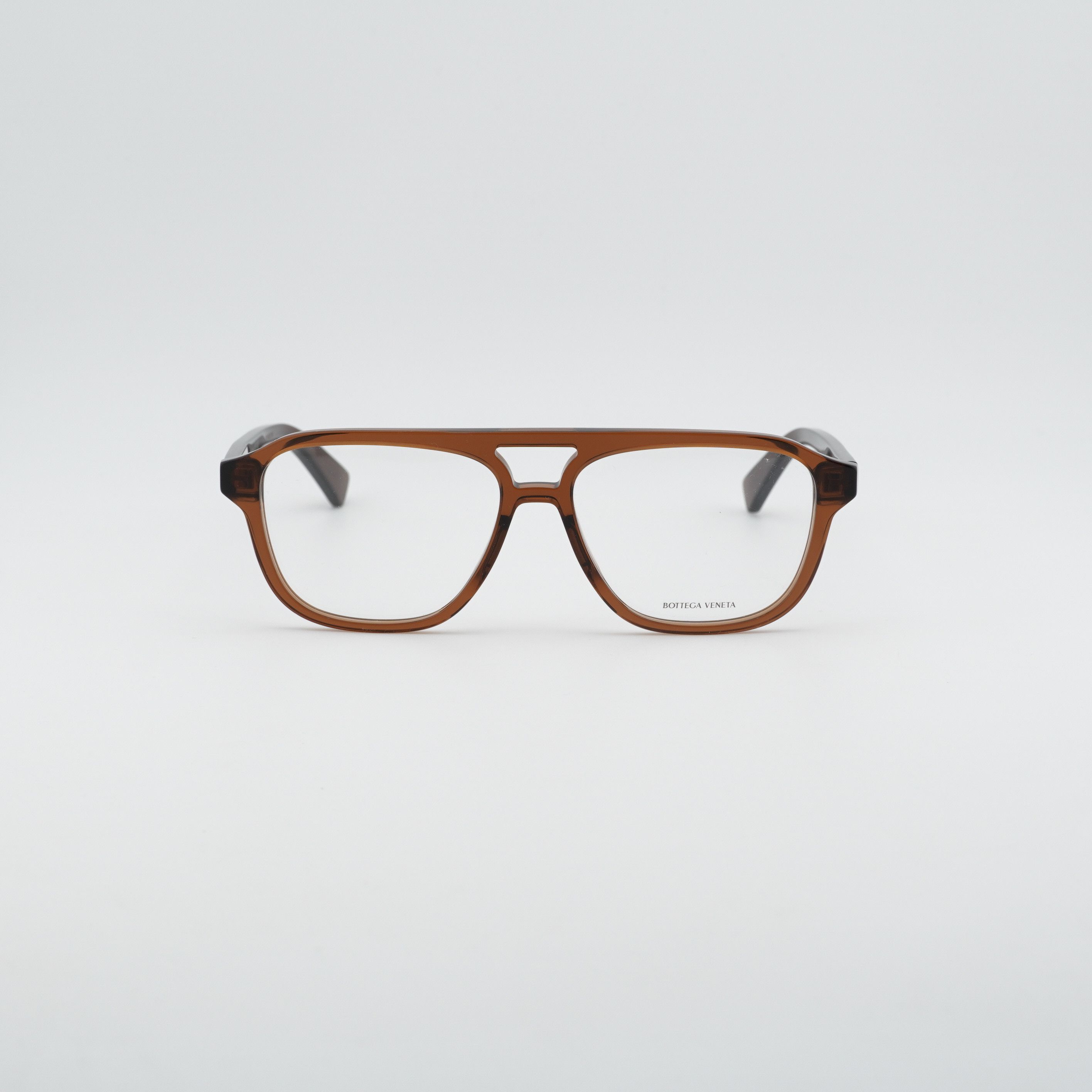 Bottega Veneta Bottega Veneta BV1294O 005 Unisex Eyeglasses Brown 56mm Size ONE SIZE - 6 Thumbnail
