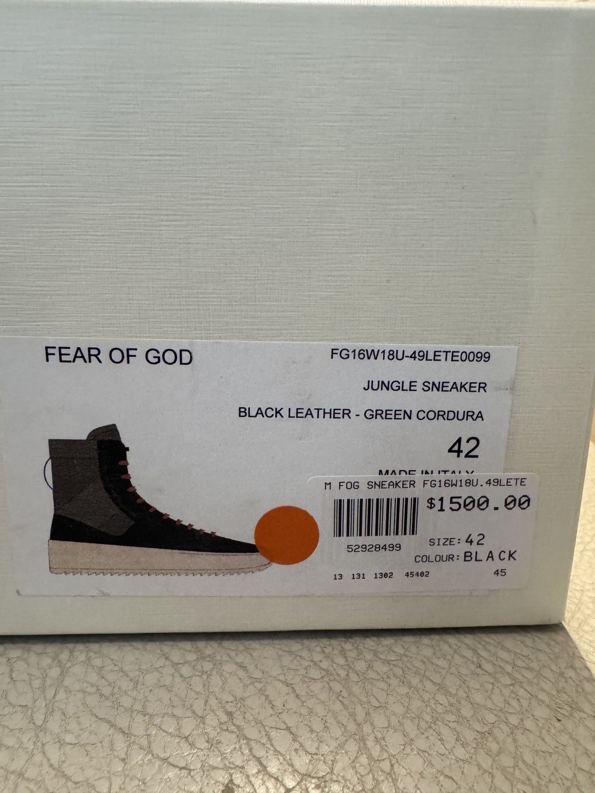 Fear of God Fear of god 5th collection jungle boot Size US 9 / EU 42 - 11 Thumbnail
