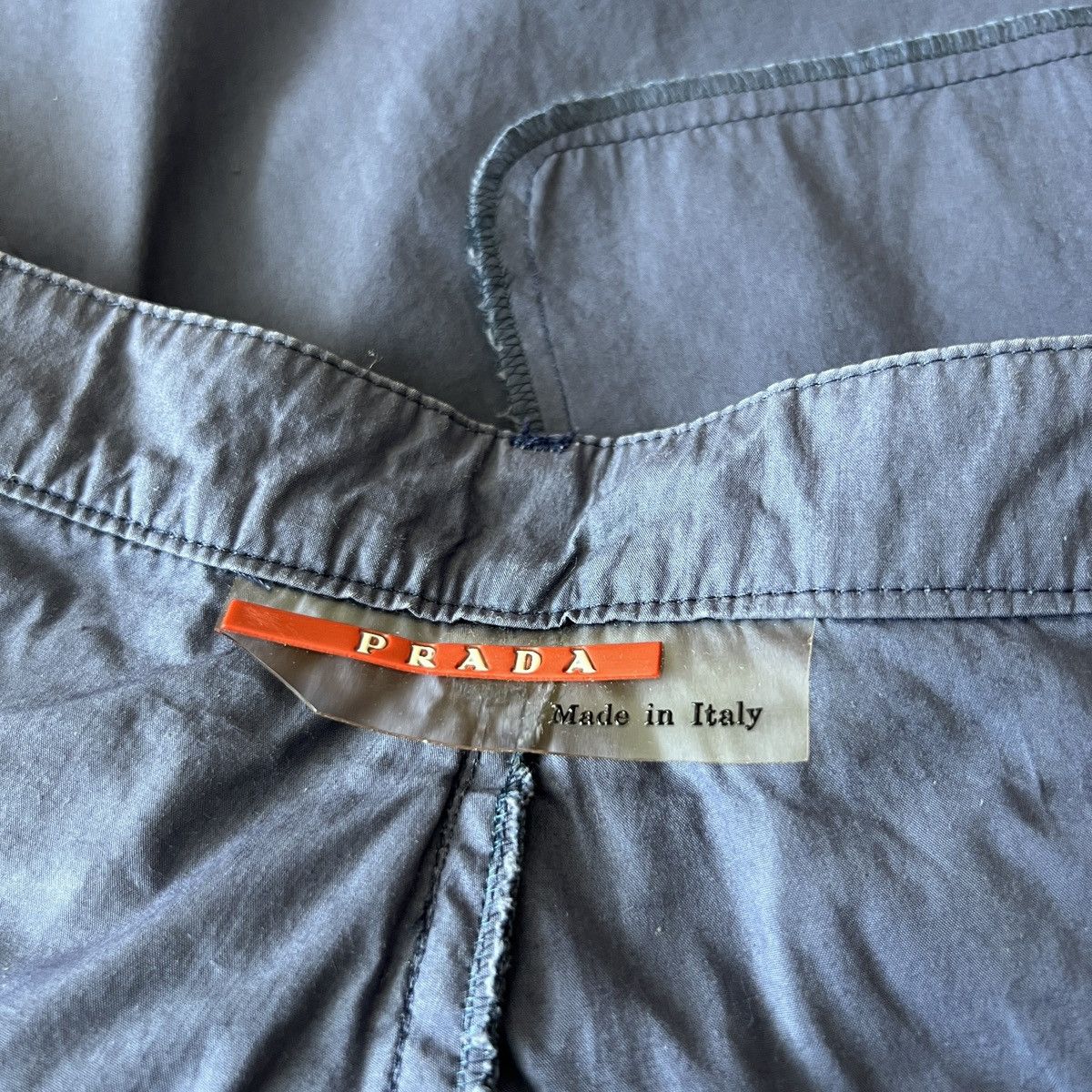 Prada 🔥🔥 90s Prada Blue Nylon Red Tab Shorts Size US 32 / EU 48 - 7 Thumbnail