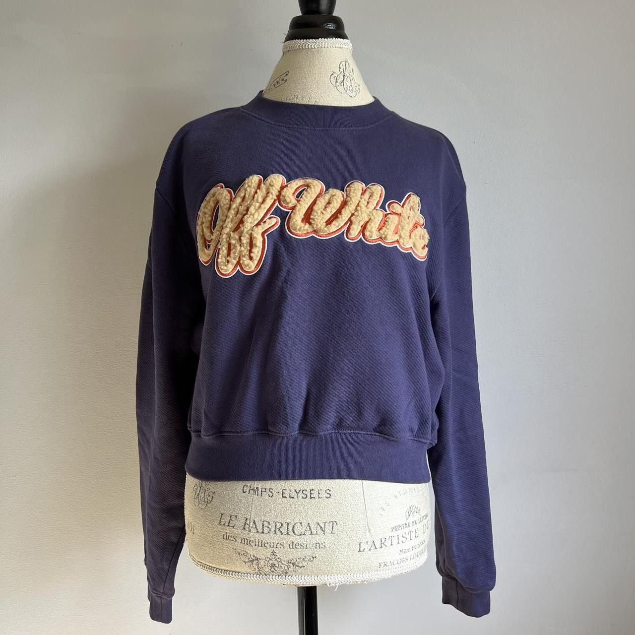Designer × Off-White Vintage OFF-WHITE crop sweater Size M / US 6-8 / IT 42-44 - 1 Thumbnail
