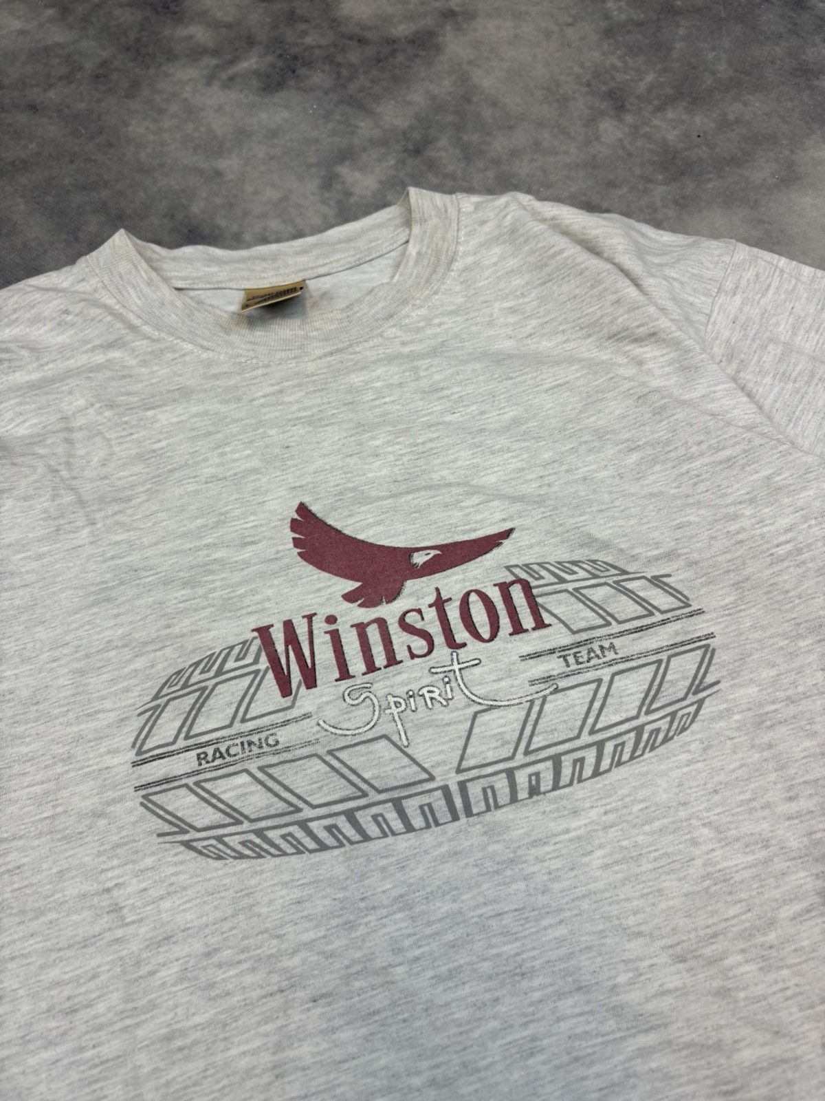 Marlboro Vintage Winston Smoke Cigarettes Racing Team T Shirt Nascar Size US L / EU 52-54 / 3 - 3 Thumbnail
