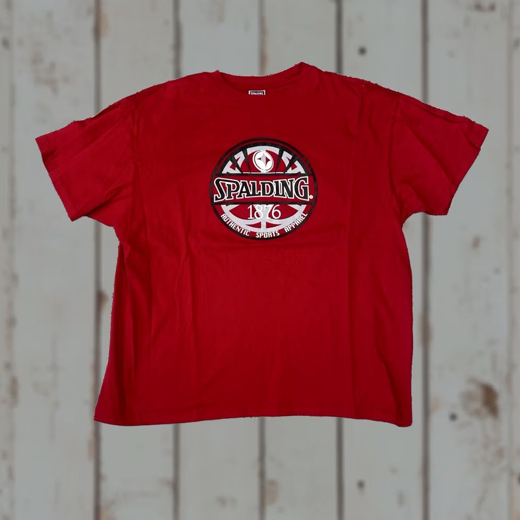 Spalding VINTAGE Spalding 90s T-Shirt Basketball Men XL Red Shirt Mens XL Size US XL / EU 56 / 4 - 1 Thumbnail
