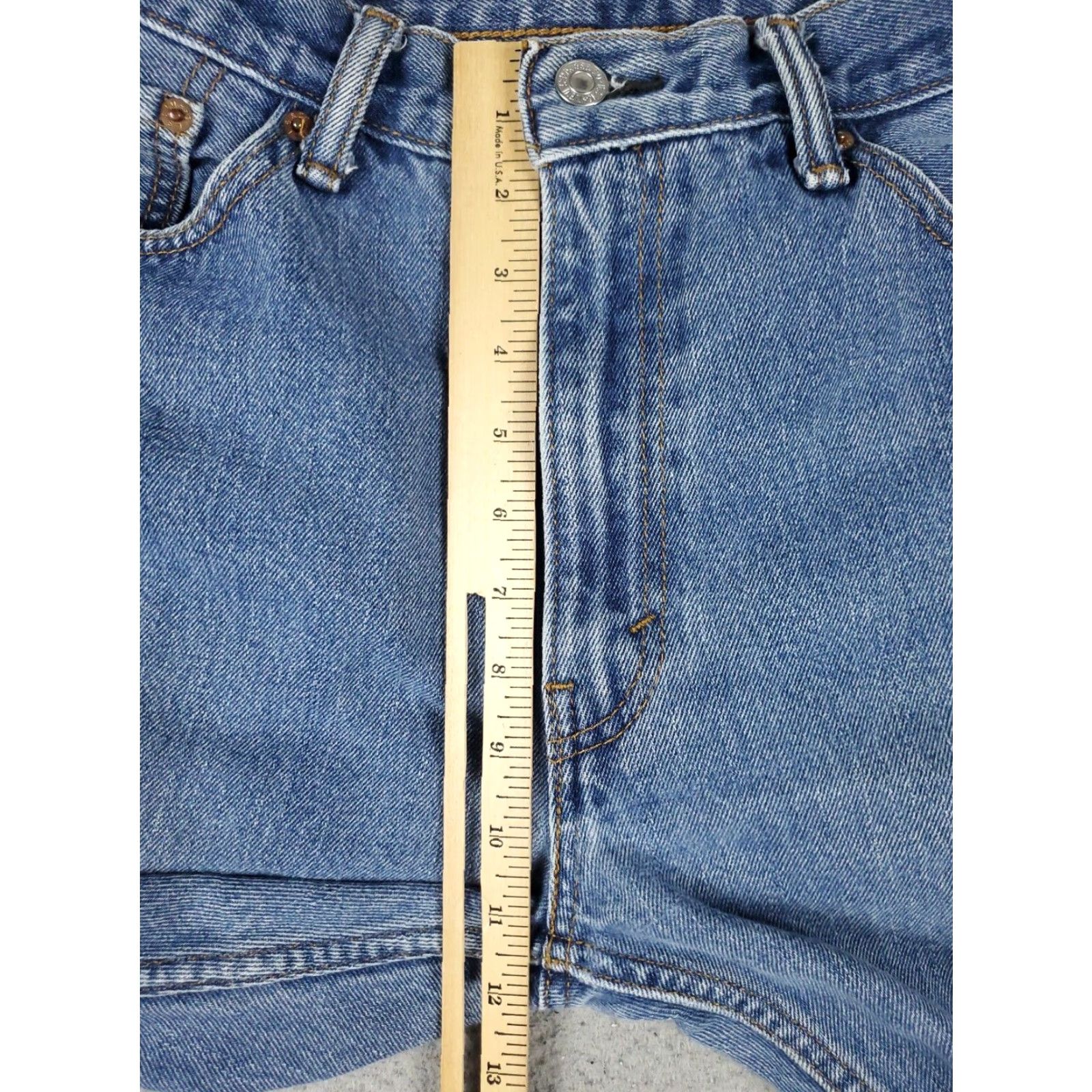 Levi's Levis 505 Jeans Mens 36x30 Blue Straight Leg Denim Pants Size US 36 / EU 52 - 3 Thumbnail