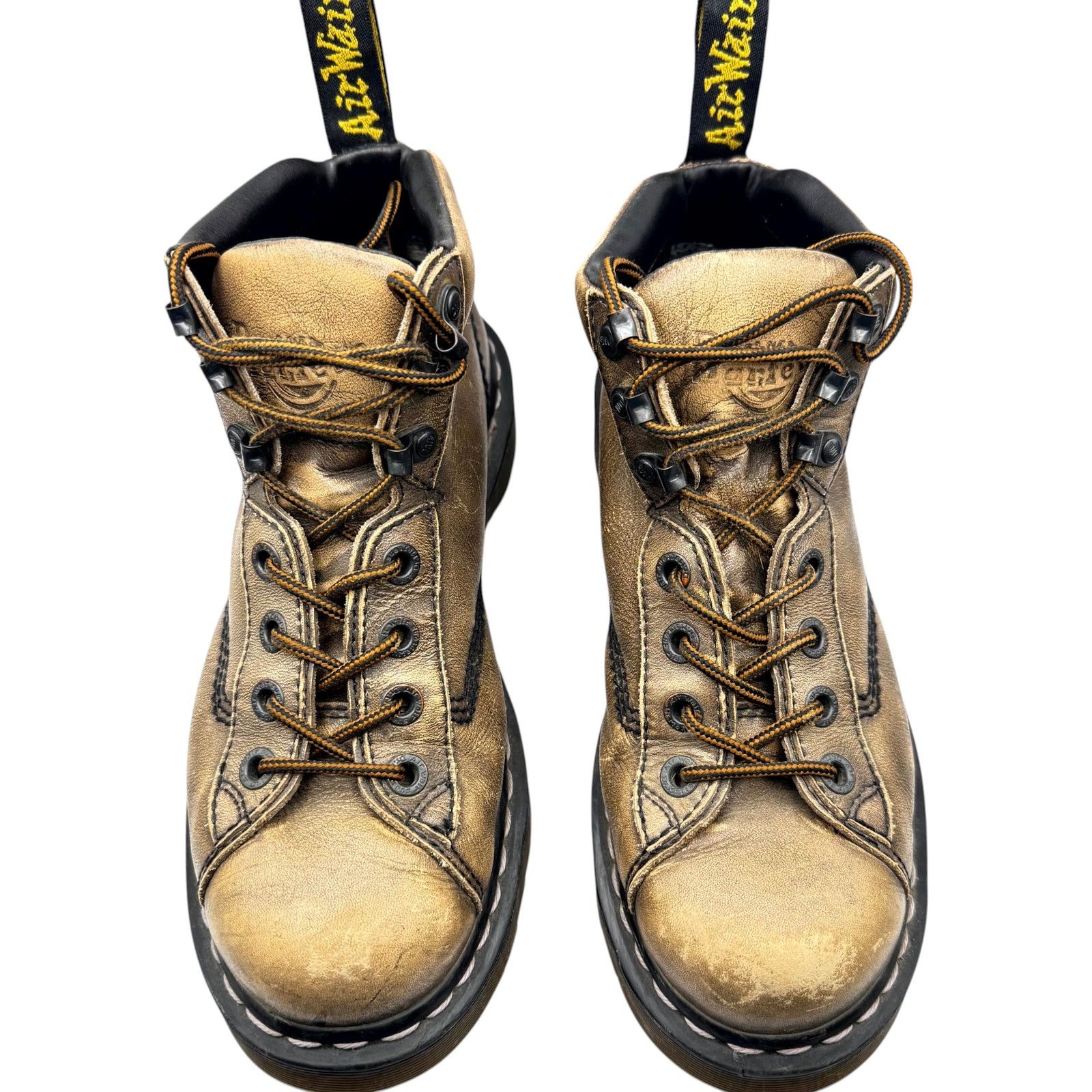 Dr. Martens Dr Martens Work Boots Leather Distressed Brown Grunge 8 Size US 8 / EU 41 - 7 Thumbnail