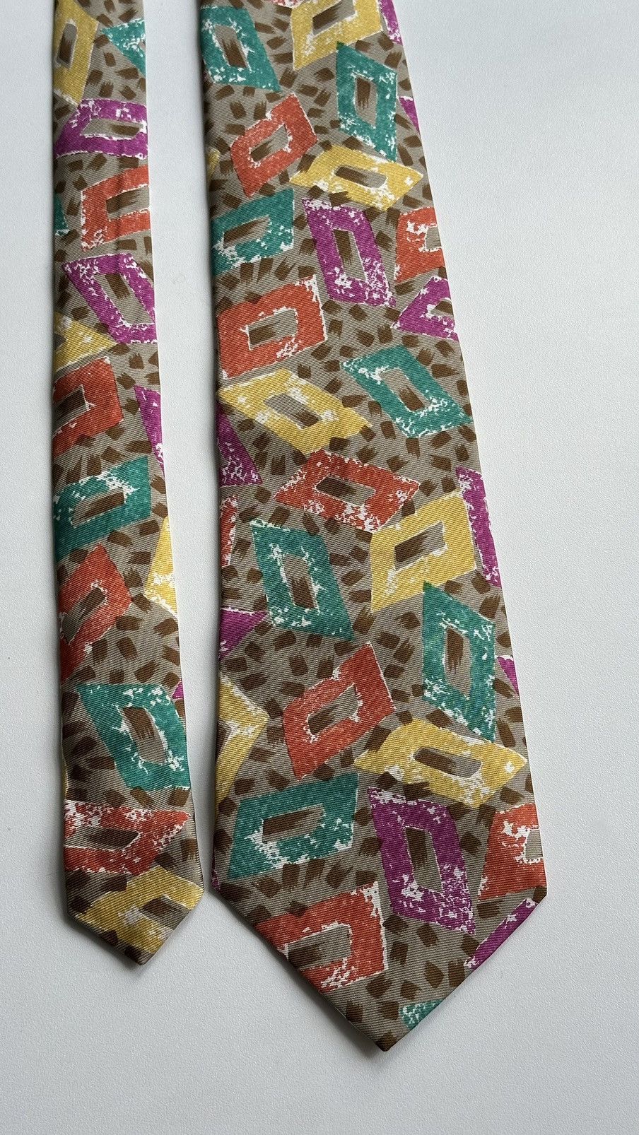 Missoni Missoni Men Painted Classic Tie Made In England 100% Silk Size ONE SIZE - 7 Thumbnail