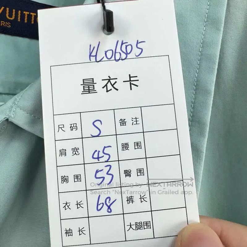 Louis Vuitton Louis Vuitton Summer Green Cotton Logo Short Sleeve Shirt . Size US S / EU 44-46 / 1 - 7 Thumbnail