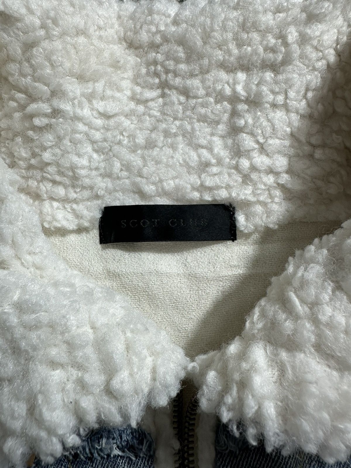 20471120 RARE SCOT CLUB BONDAGE SHERPA DENIM JACKET VERY NICE DESIGN Size US XL / EU 56 / 4 - 10 Thumbnail