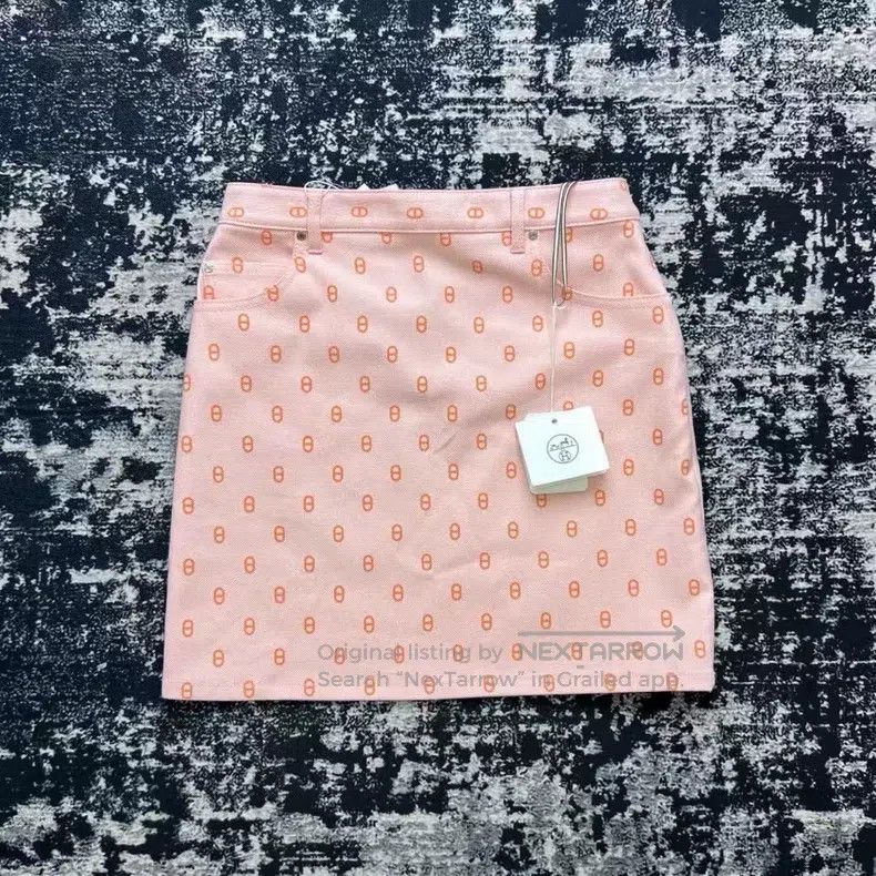 Hermes Hermes Pink Pig Nose Short Skirt Size 24" / US 00 / IT 34 - 1 Thumbnail