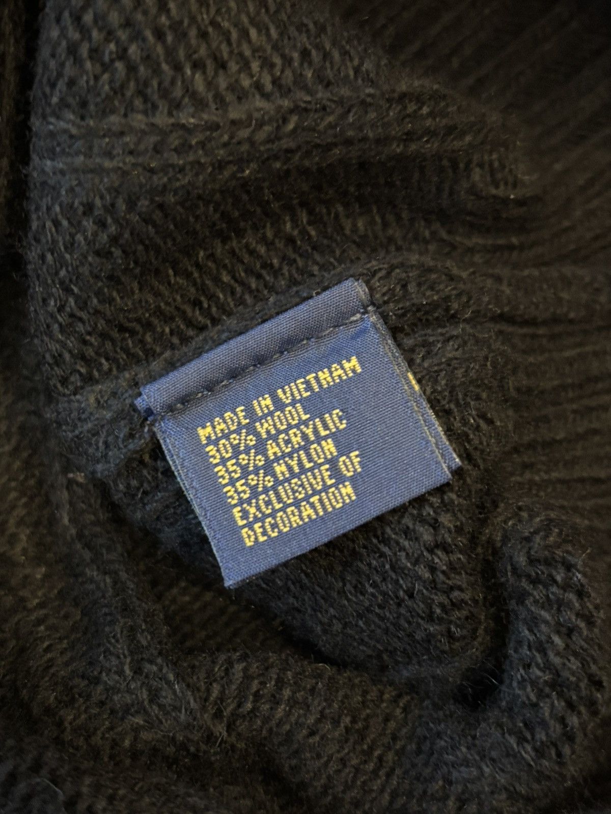 Polo Ralph Lauren Black Polo Ralph Lauren Knitted Sweater Size US L / EU 52-54 / 3 - 6 Thumbnail