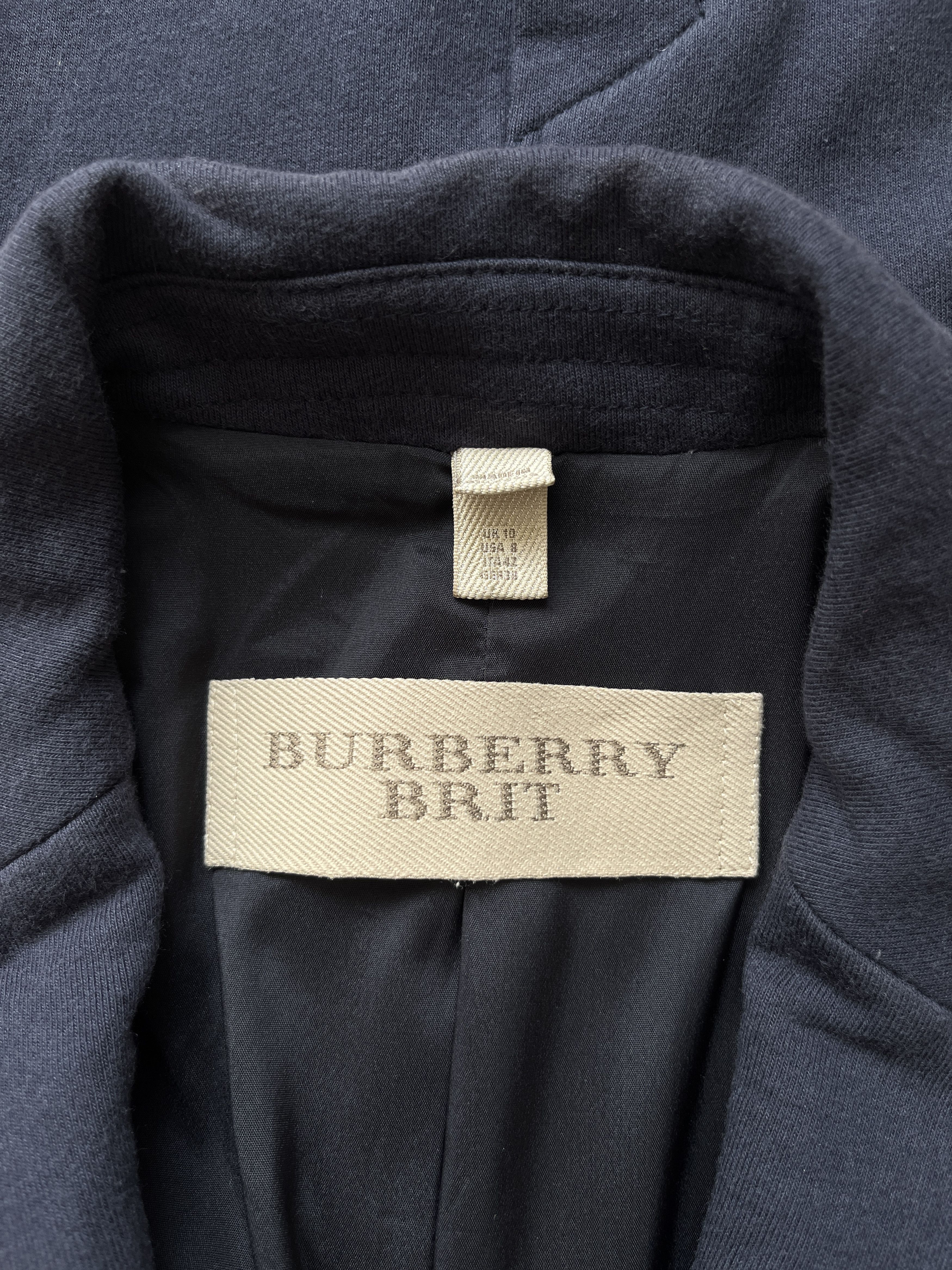 Burberry ⚡️QUICK SALE⚡️Burberry Navy Jacket Blazer with Epaulettes Size M / US 6-8 / IT 42-44 - 3 Thumbnail