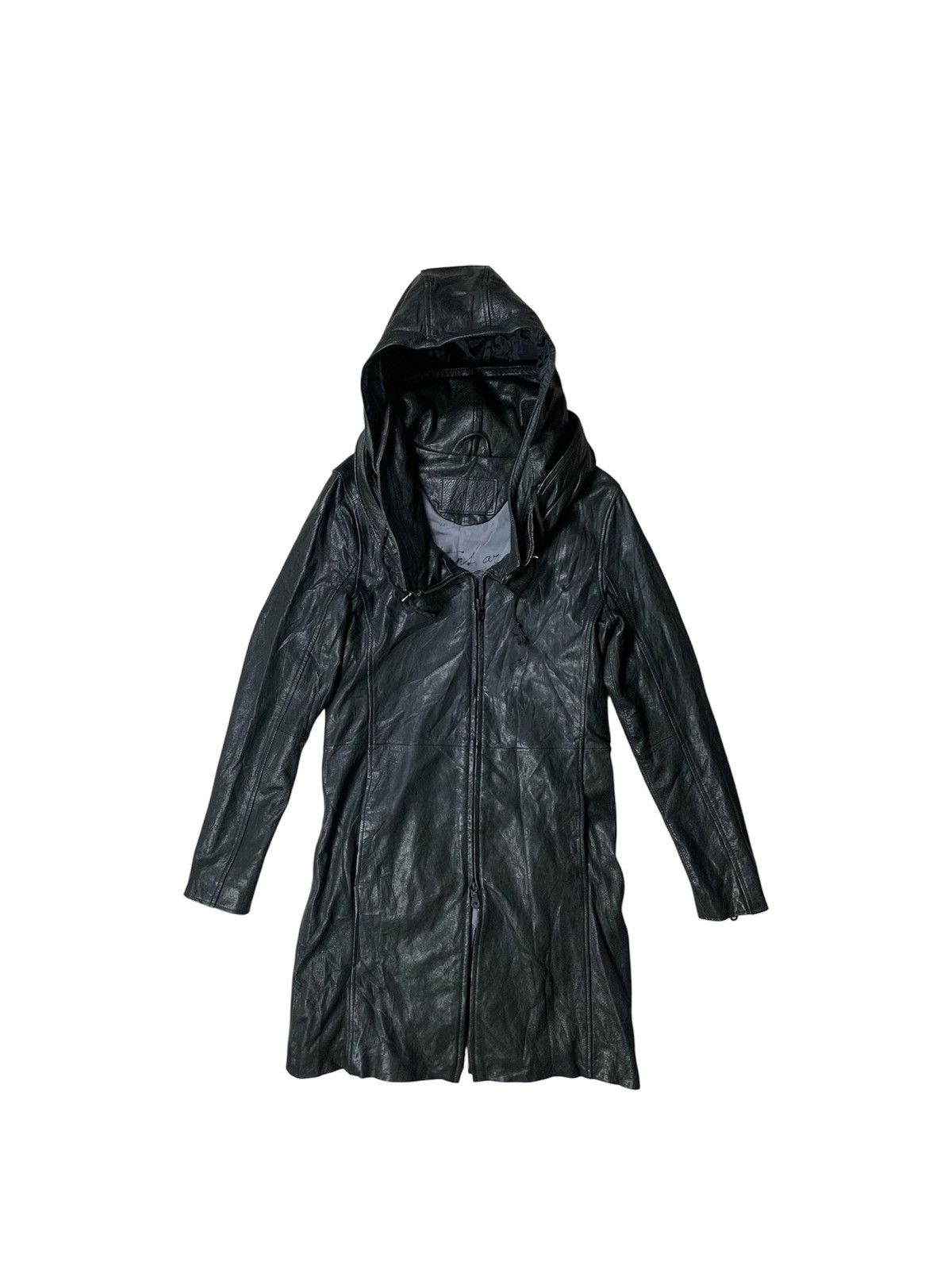Other MIDAS FW08-10 Avant-Garde Hooded Leather Long Coat Size US L / EU 52-54 / 3 - 1 Thumbnail