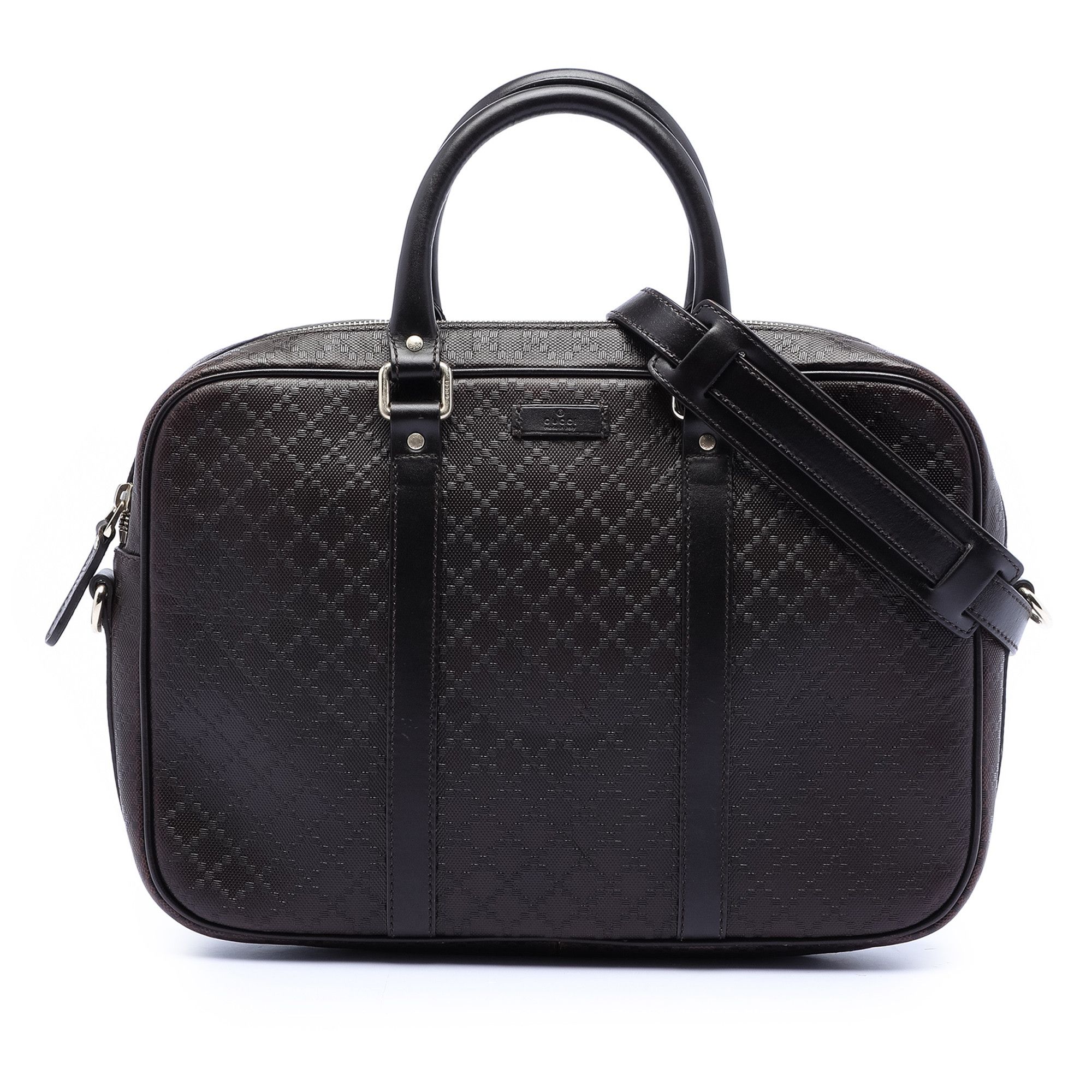 Gucci Gucci Medium Leather Diamante Bright Business Bag Size ONE SIZE - 1 Thumbnail