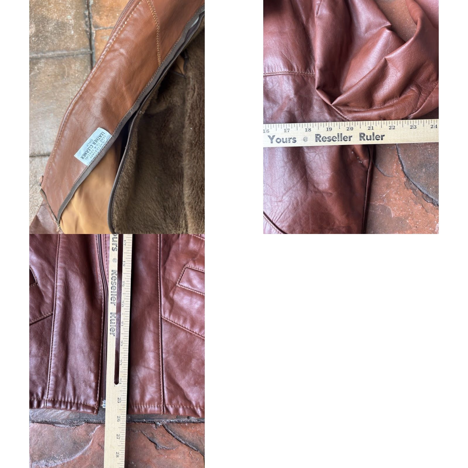 Vintage VINTAGE Genuine Leather Jacket Mens Overcoat 42 Fur Lined Brown Leather Wool Insulation Regular Size 42 70s Cowboy Biker Winter Fall Spring Summer Size US XS / EU 42 / 0 - 10 Thumbnail