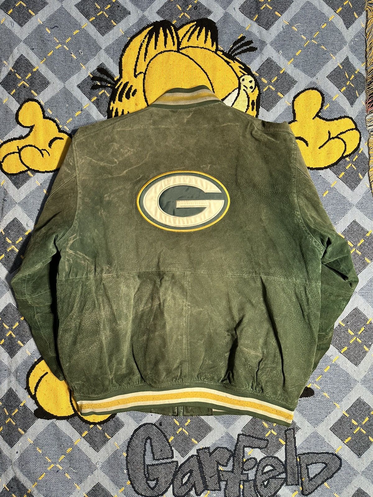 NFL Vintage GreenBay Packers Leather Varsity Jacket Size US XXL / EU 58 / 5 - 1 Thumbnail