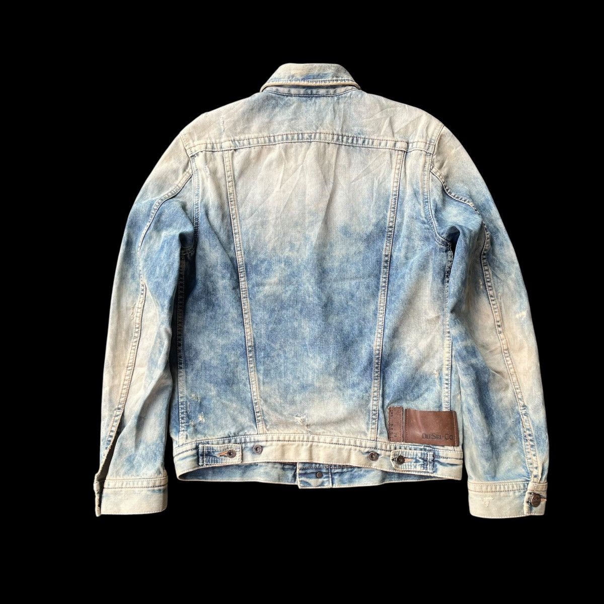 Diesel VINTAGE DIESEL LEATHER PILE BLANKET LINED DENIM JACKET Size US S / EU 44-46 / 1 - 3 Thumbnail