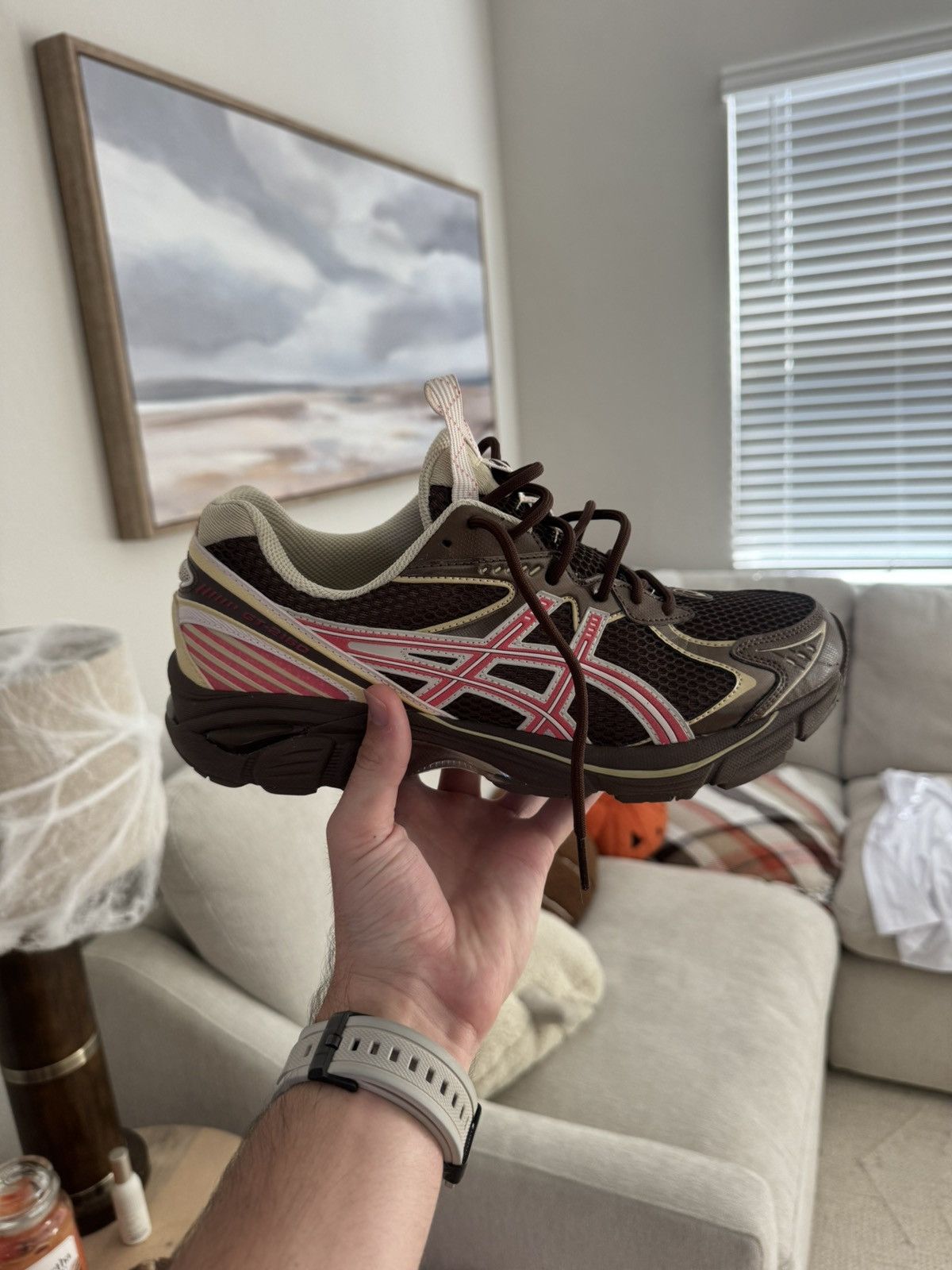 Asics Brown and pink asics. Size US 10.5 / EU 43-44 - 1 Thumbnail